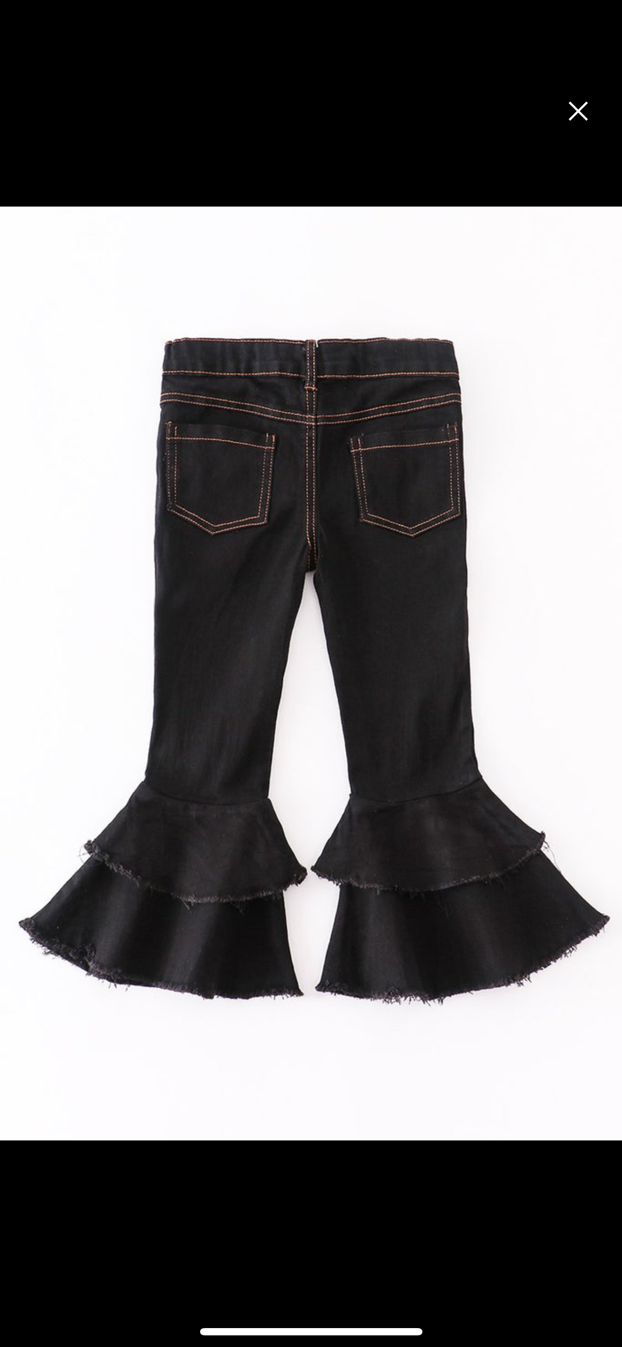 Black Double Layered Jeans