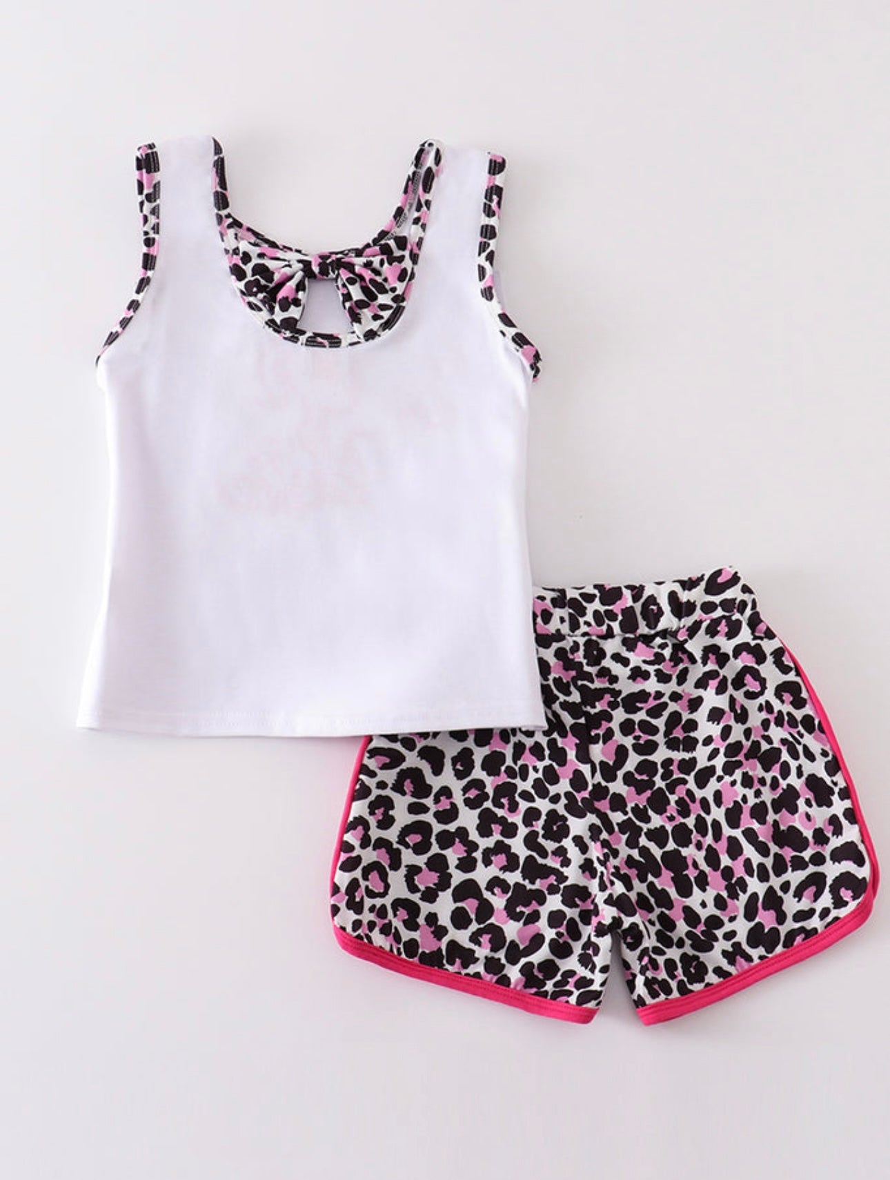 Leopard Barbie shorts set