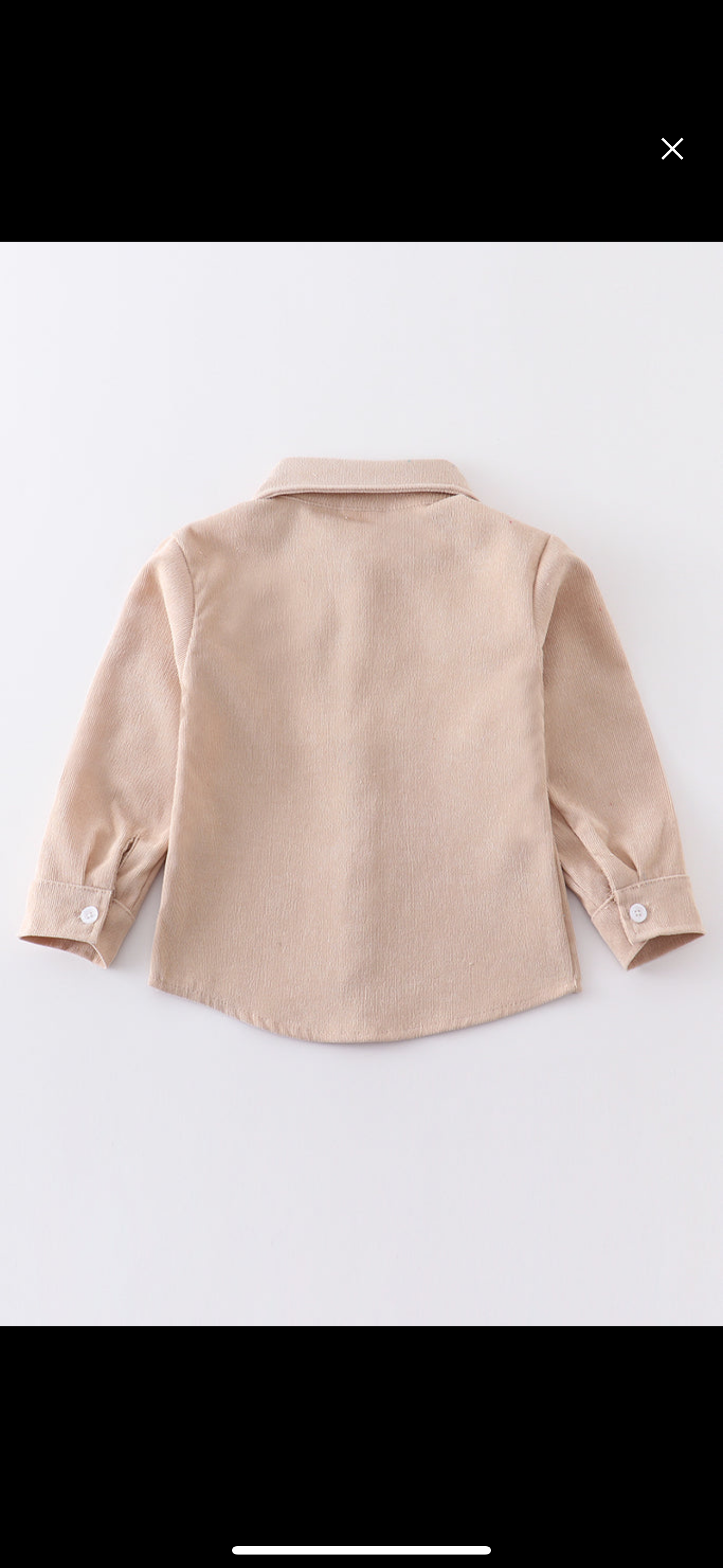 Beige Corduroy button down shirt