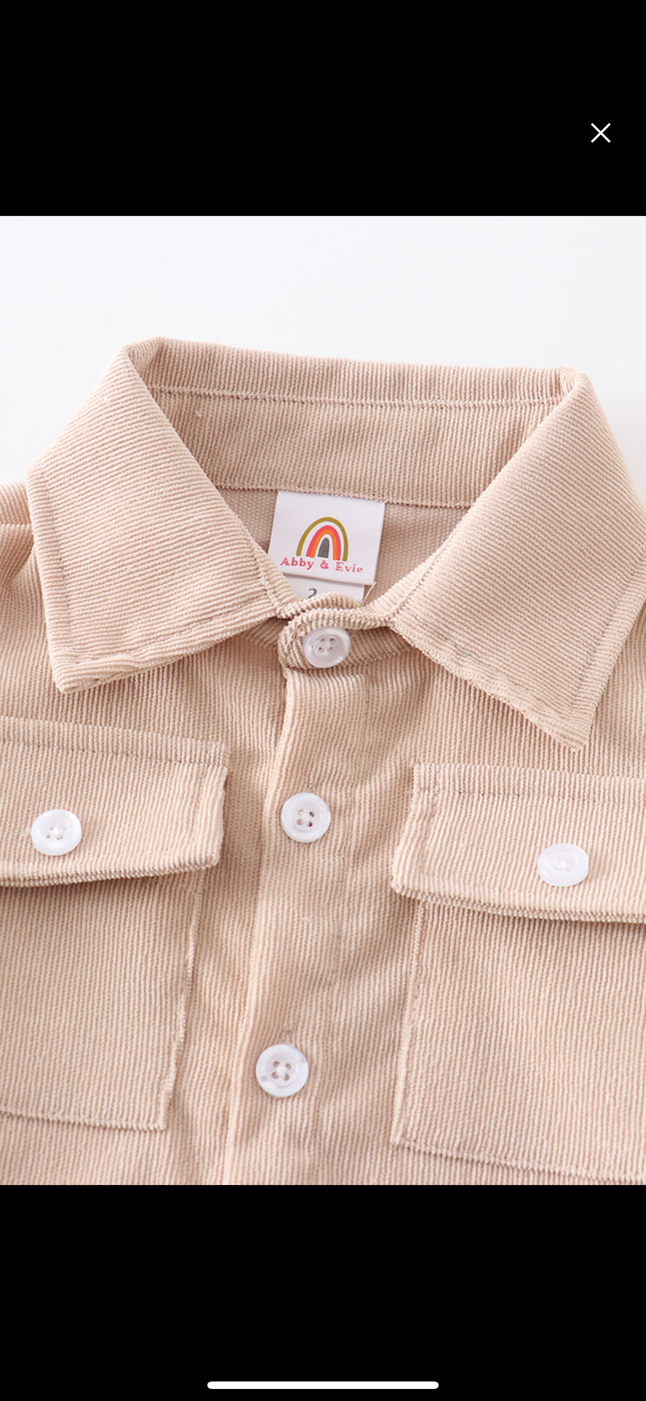 Beige Corduroy button down shirt