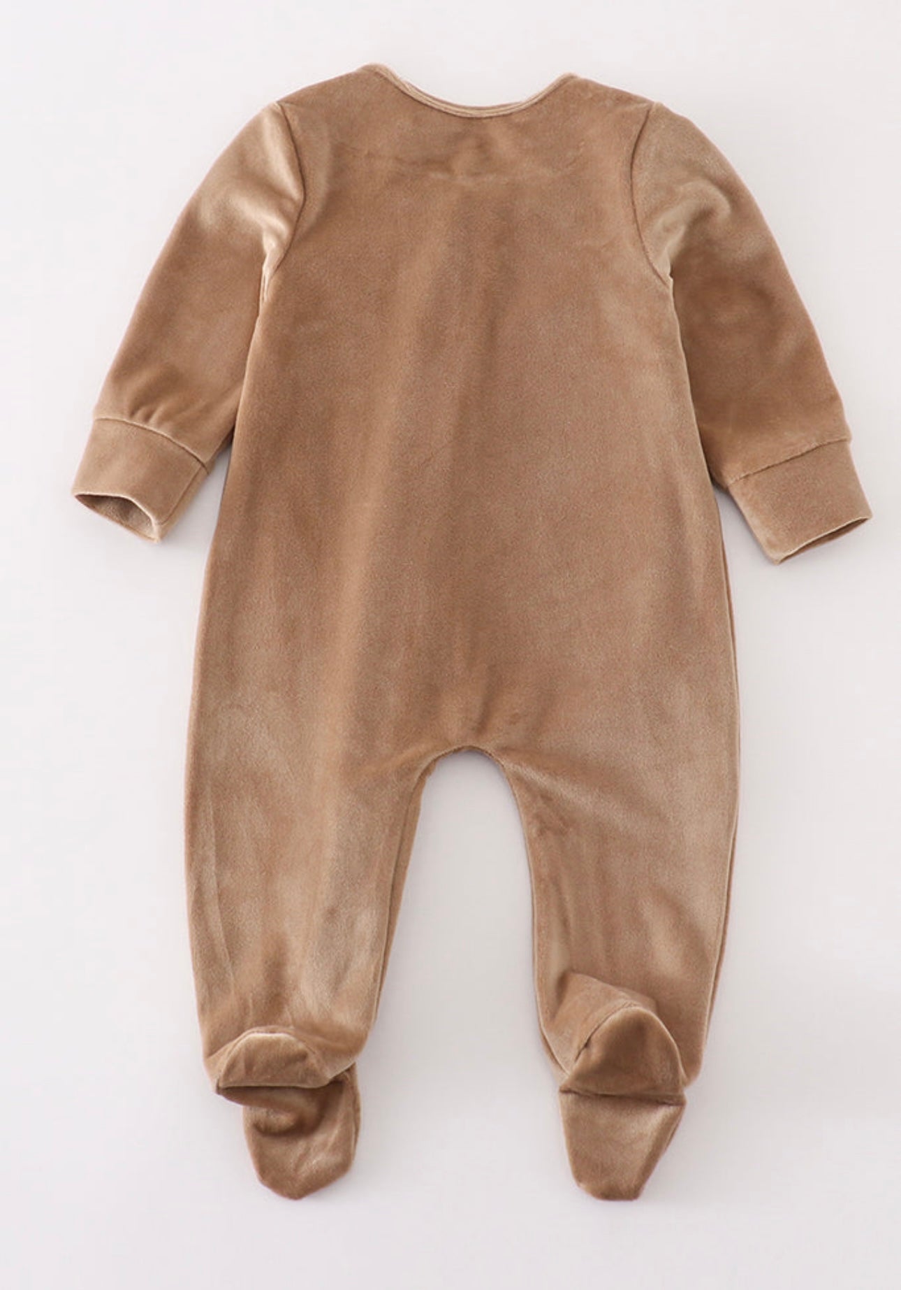 Beige Velvet romper