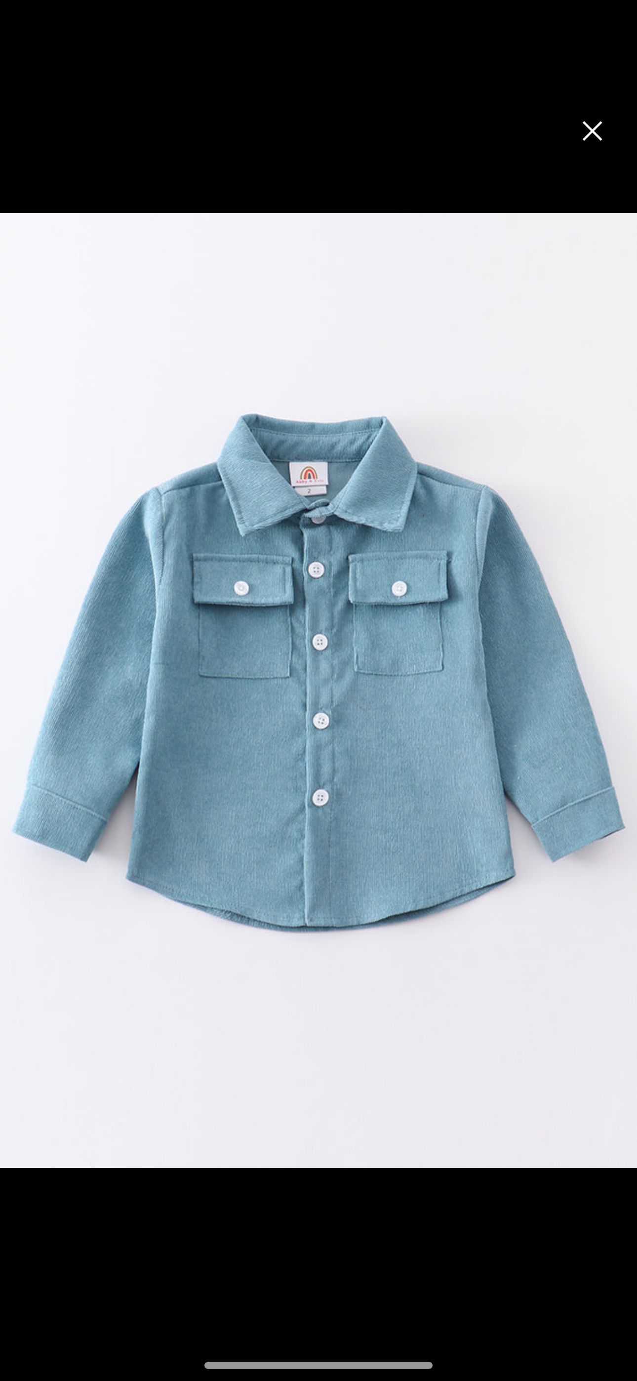 Blue Corduroy button down shirt