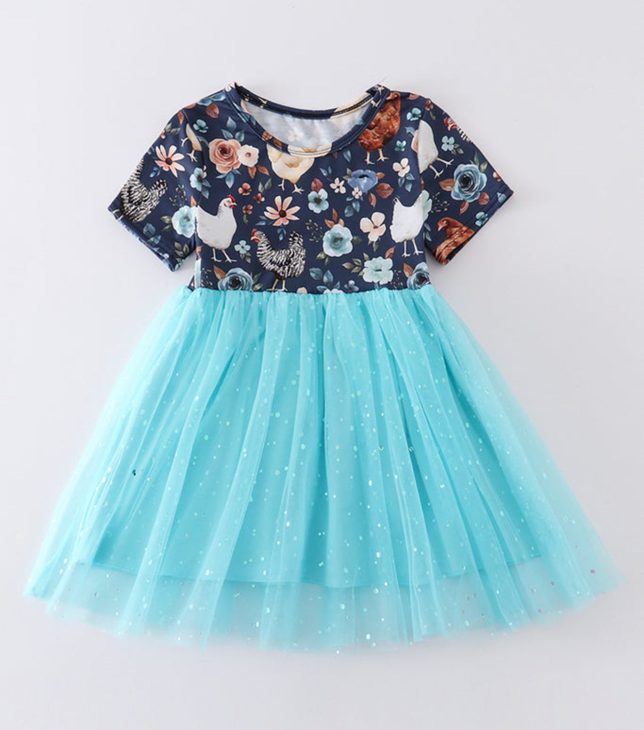 Blue Chicken Sequin Tulle dress