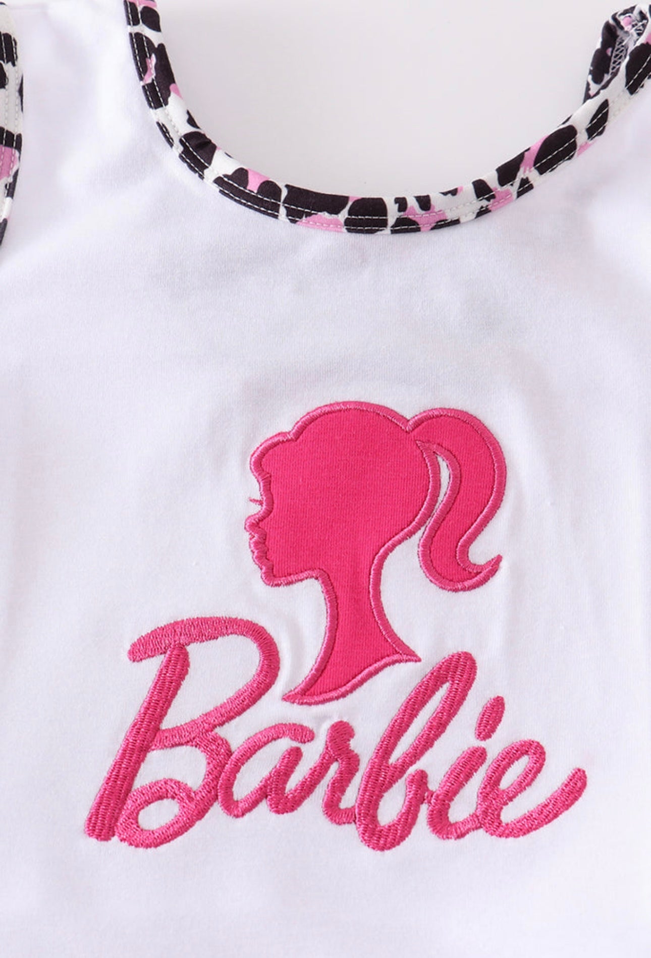 Leopard Barbie shorts set