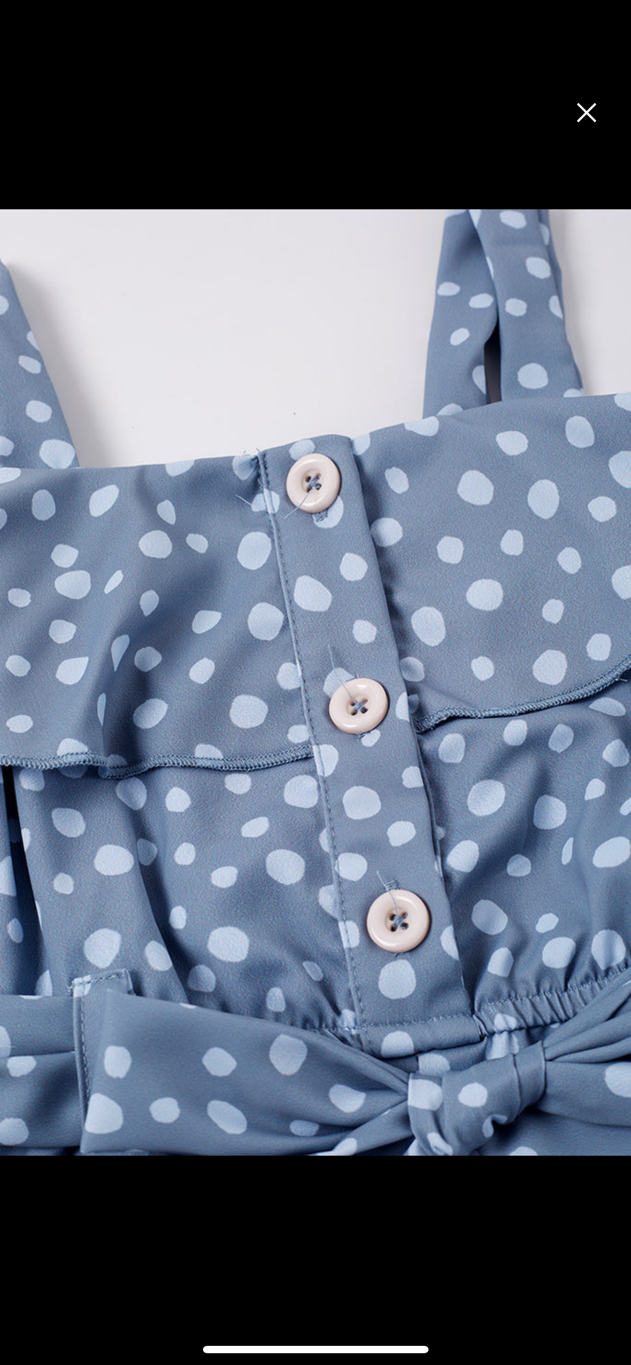 Blue Dot ruffle romper