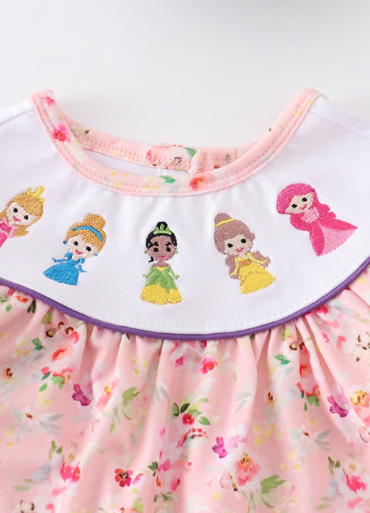 Floral Princess Girl romper