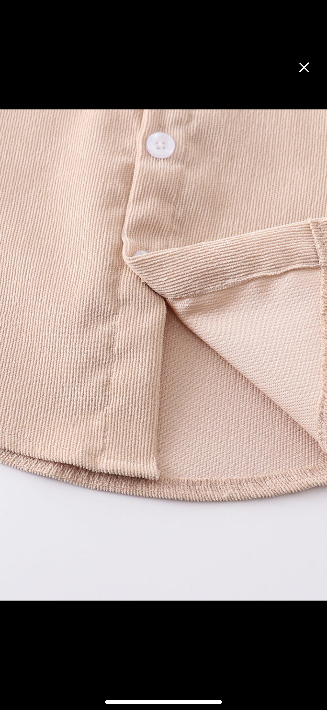 Beige Corduroy button down shirt