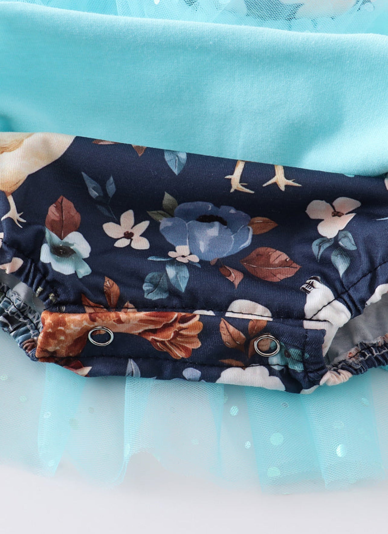 Blue Chicken Sequin Tulle Bubble