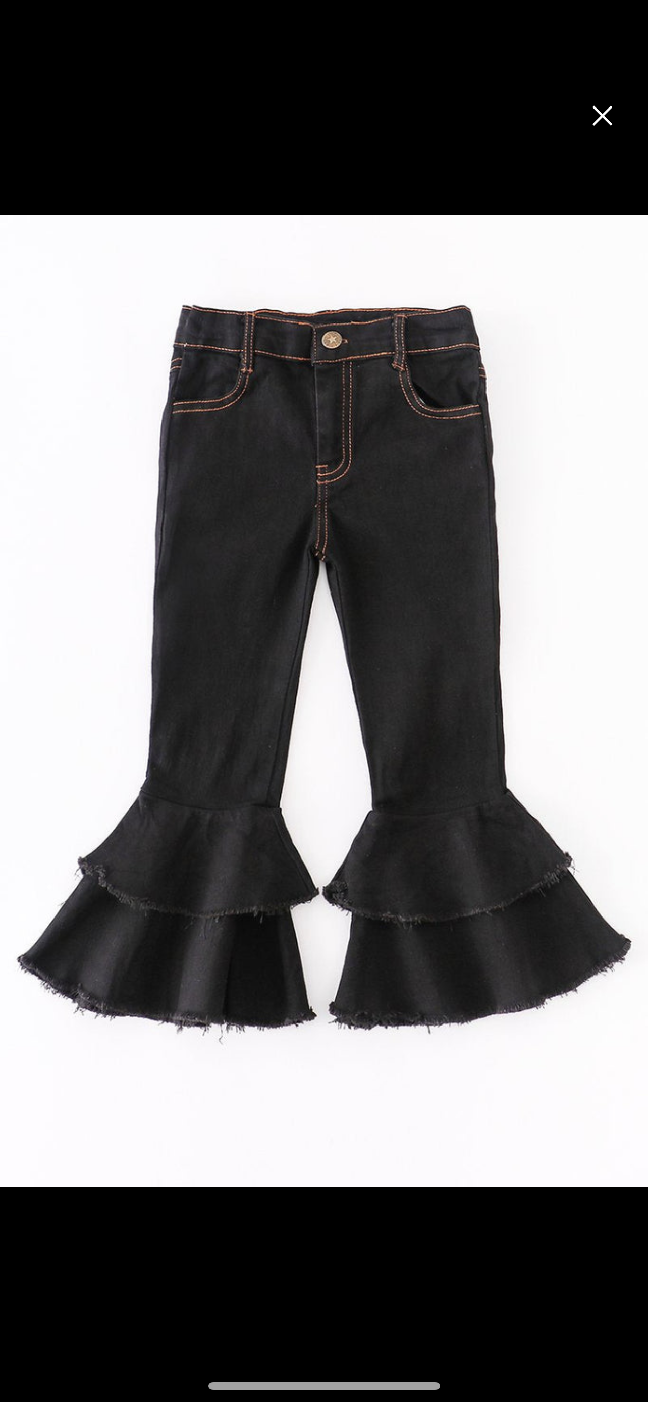 Black Double Layered Jeans