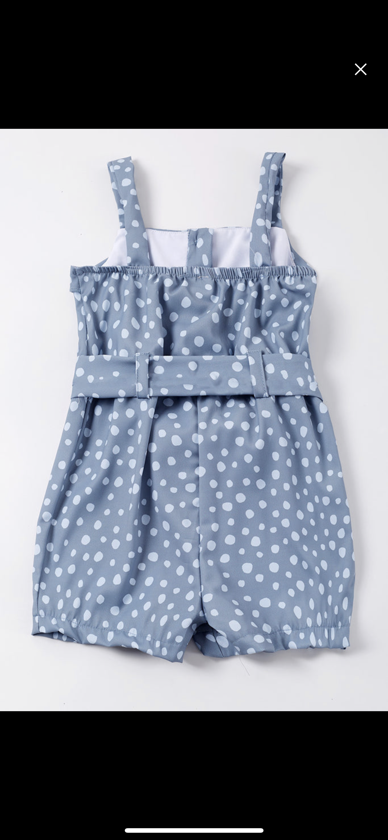 Blue Dot ruffle romper