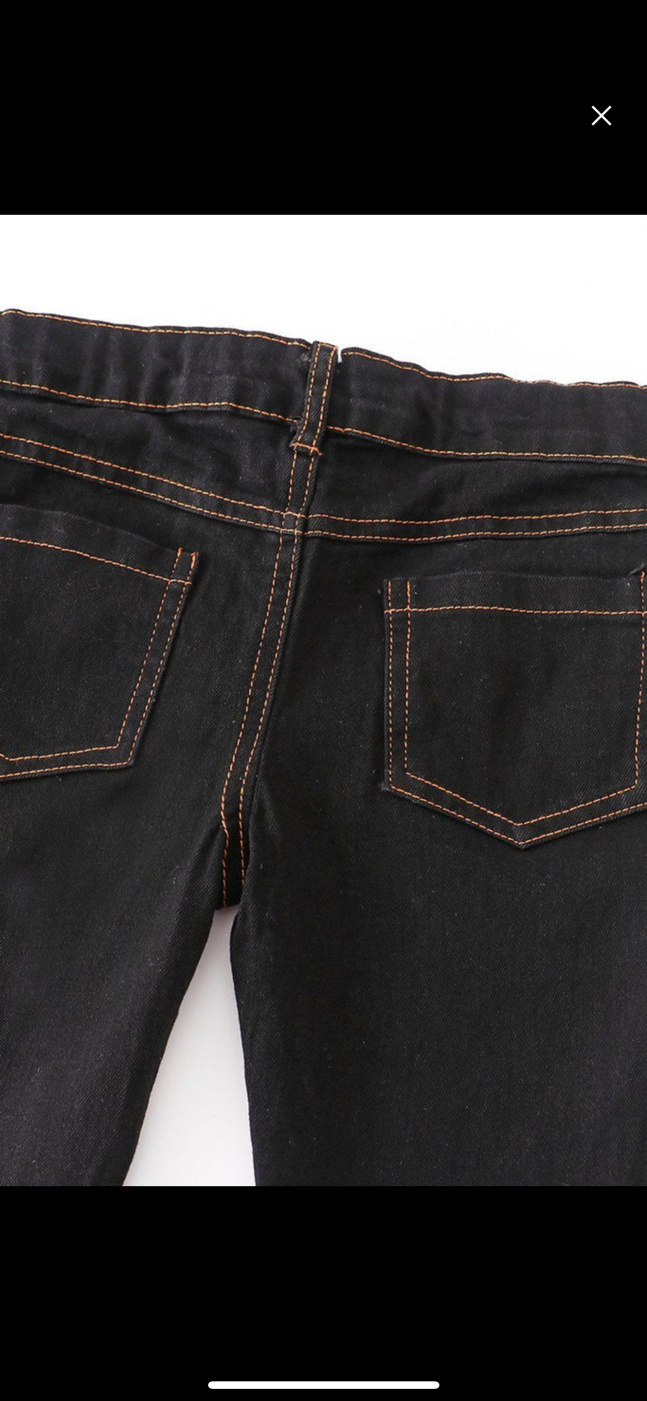 Black Double Layered Jeans