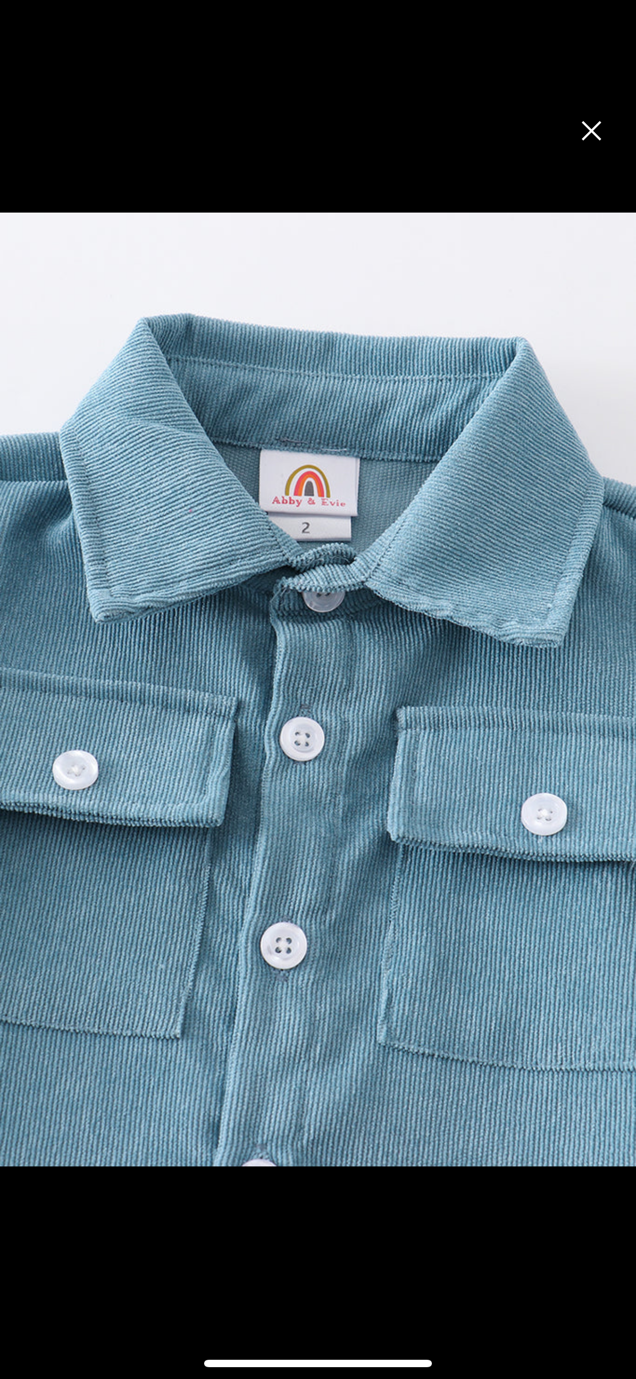 Blue Corduroy button down shirt