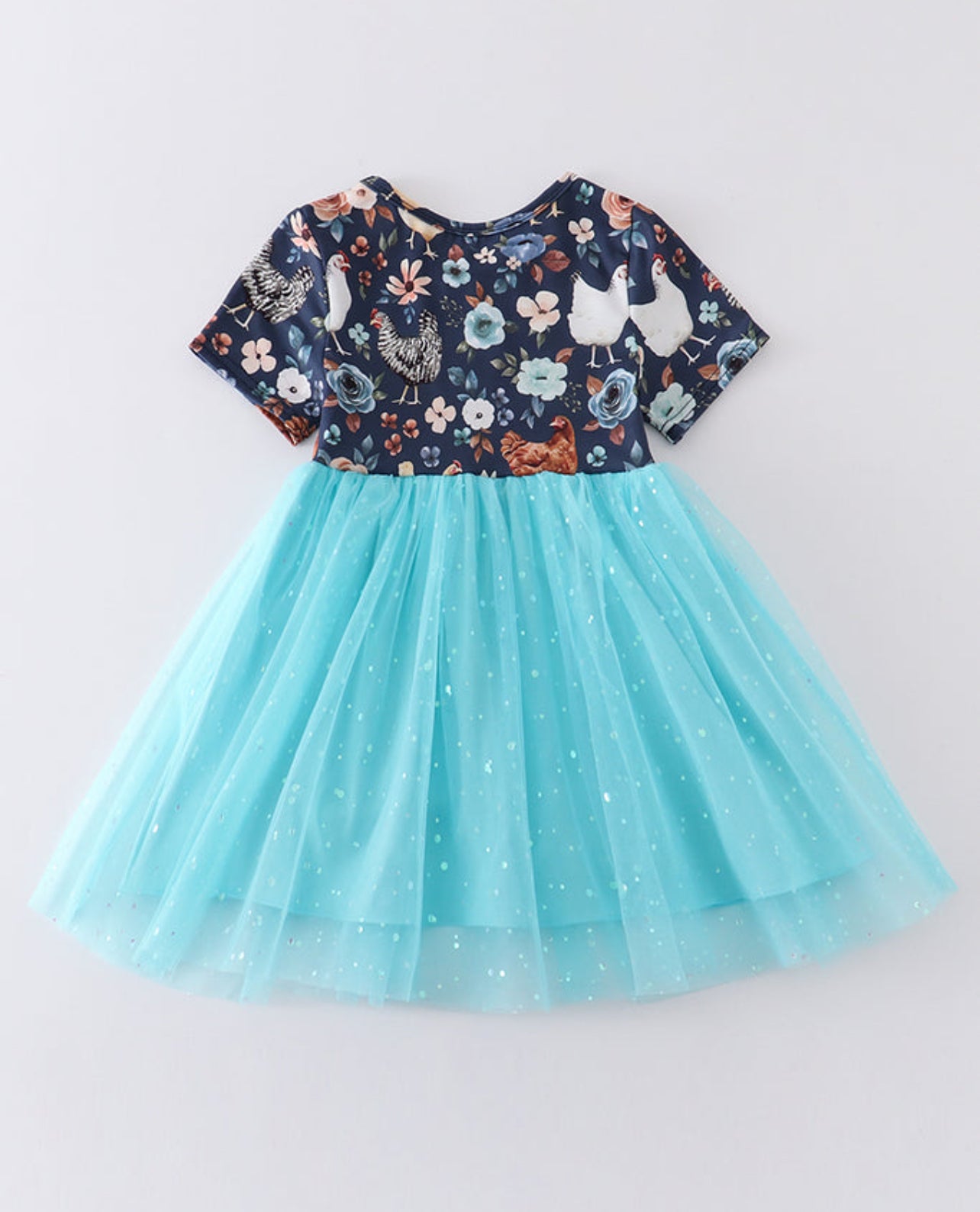 Blue Chicken Sequin Tulle dress