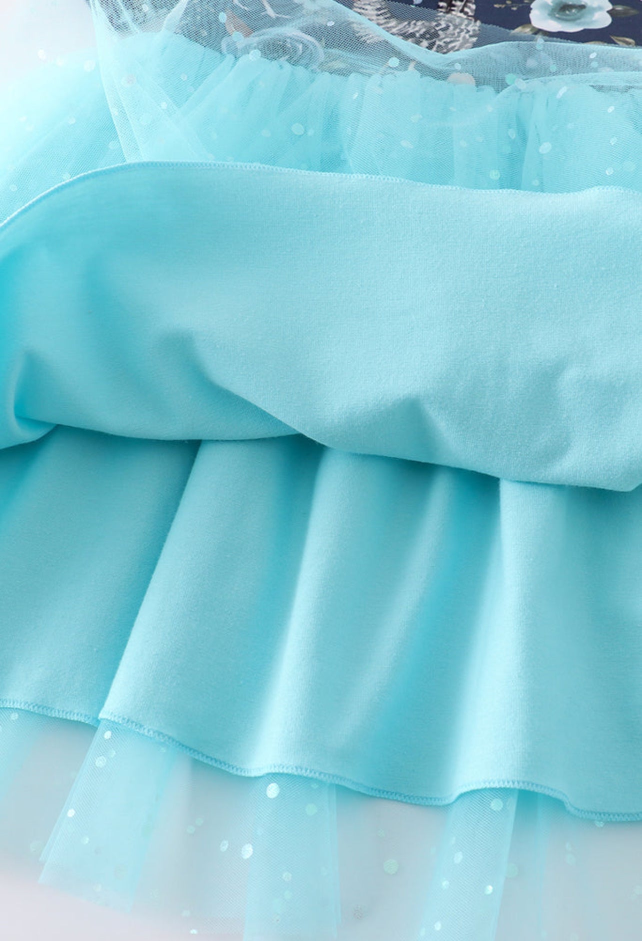 Blue Chicken Sequin Tulle dress