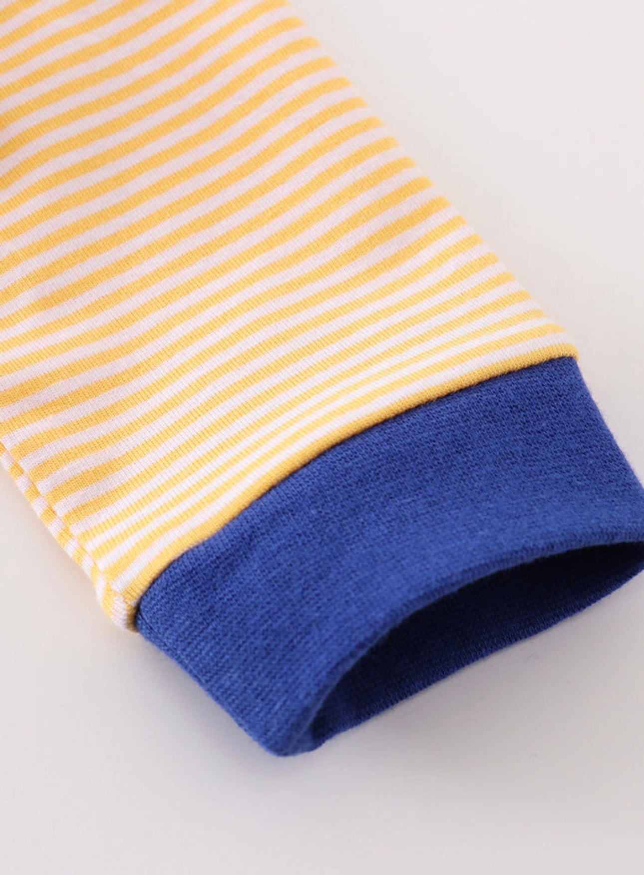 Yellow stripe Tools applique romper