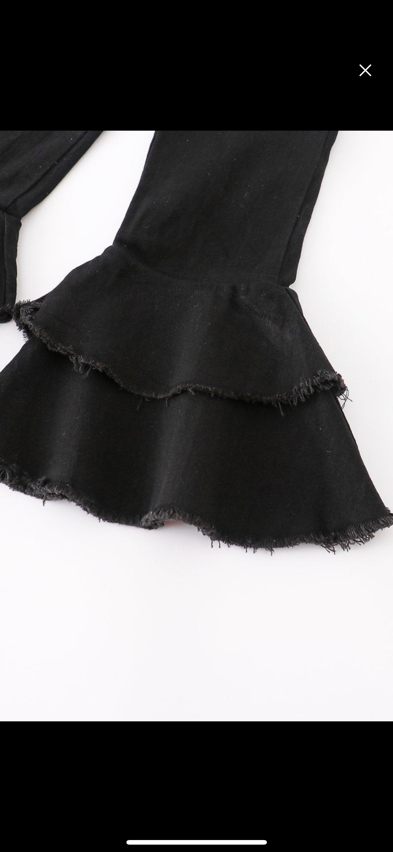 Black Double Layered Jeans