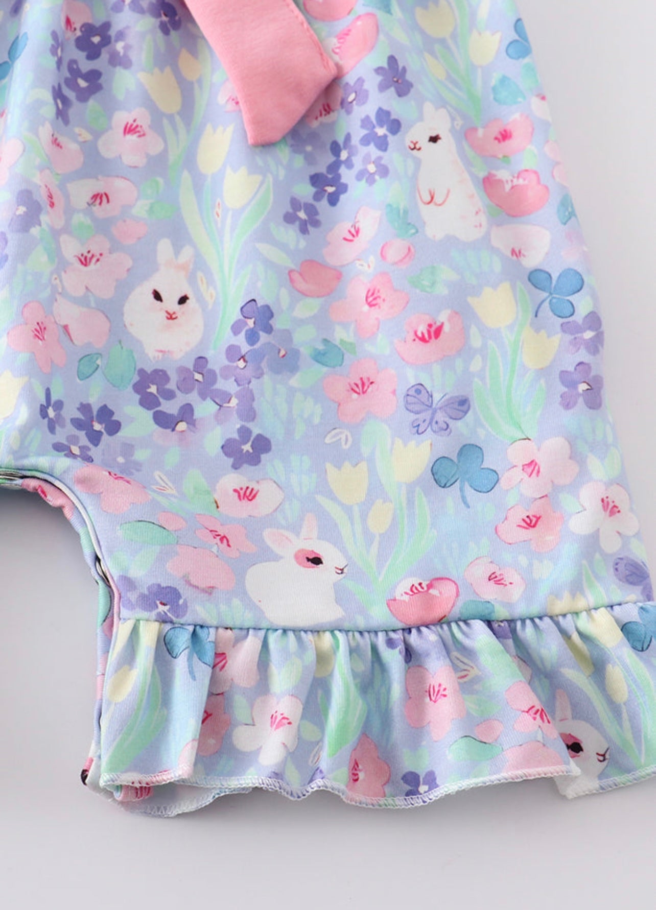 Floral Bunny ruffle jumpsuit