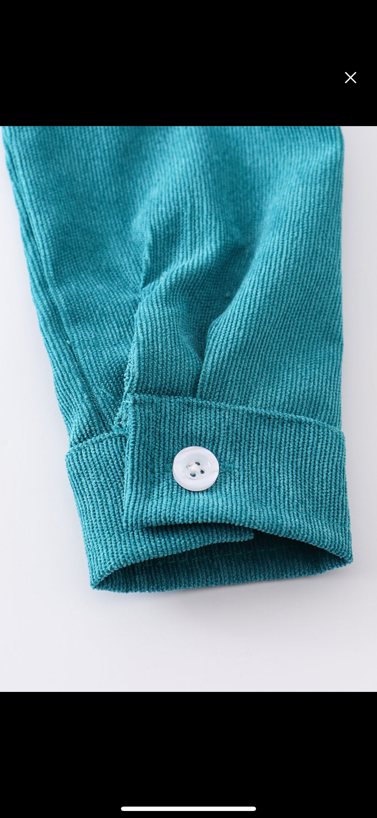 Teal Corduroy button down shirt