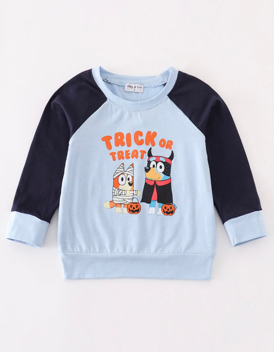 Halloween Bluey boy top