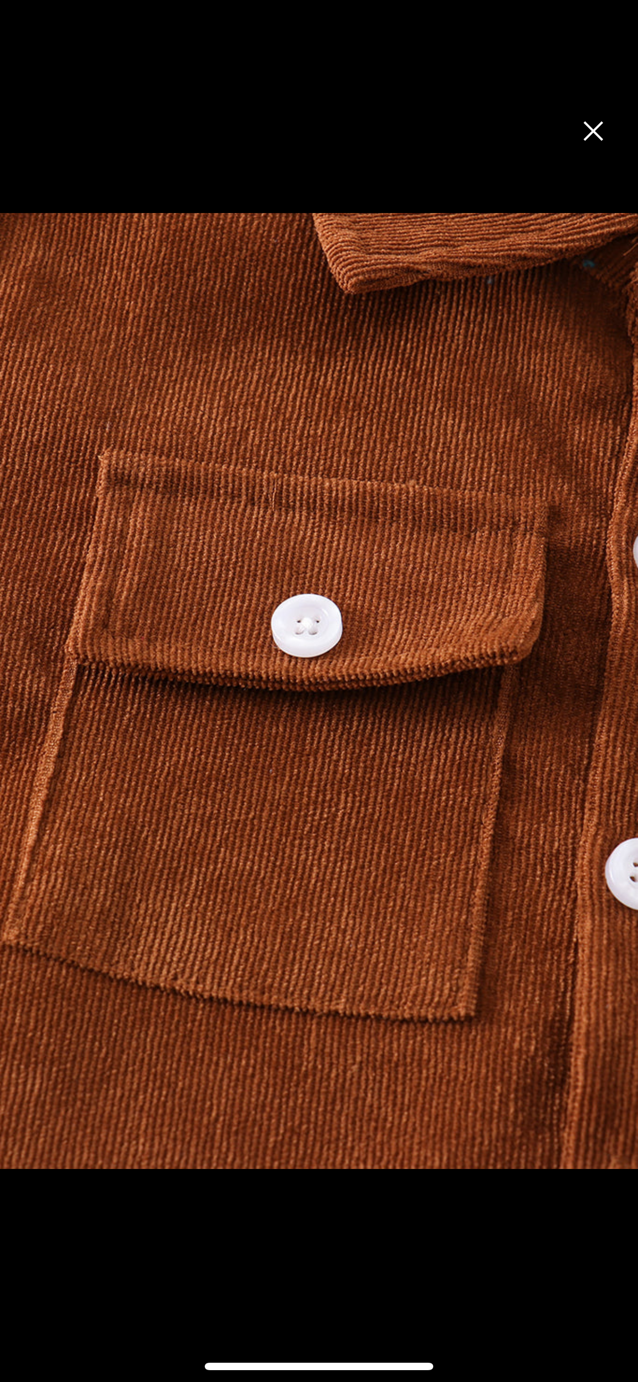 Rust Corduroy button down shirt