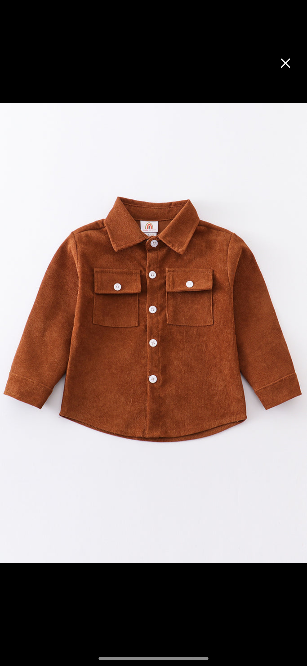 Rust Corduroy button down shirt