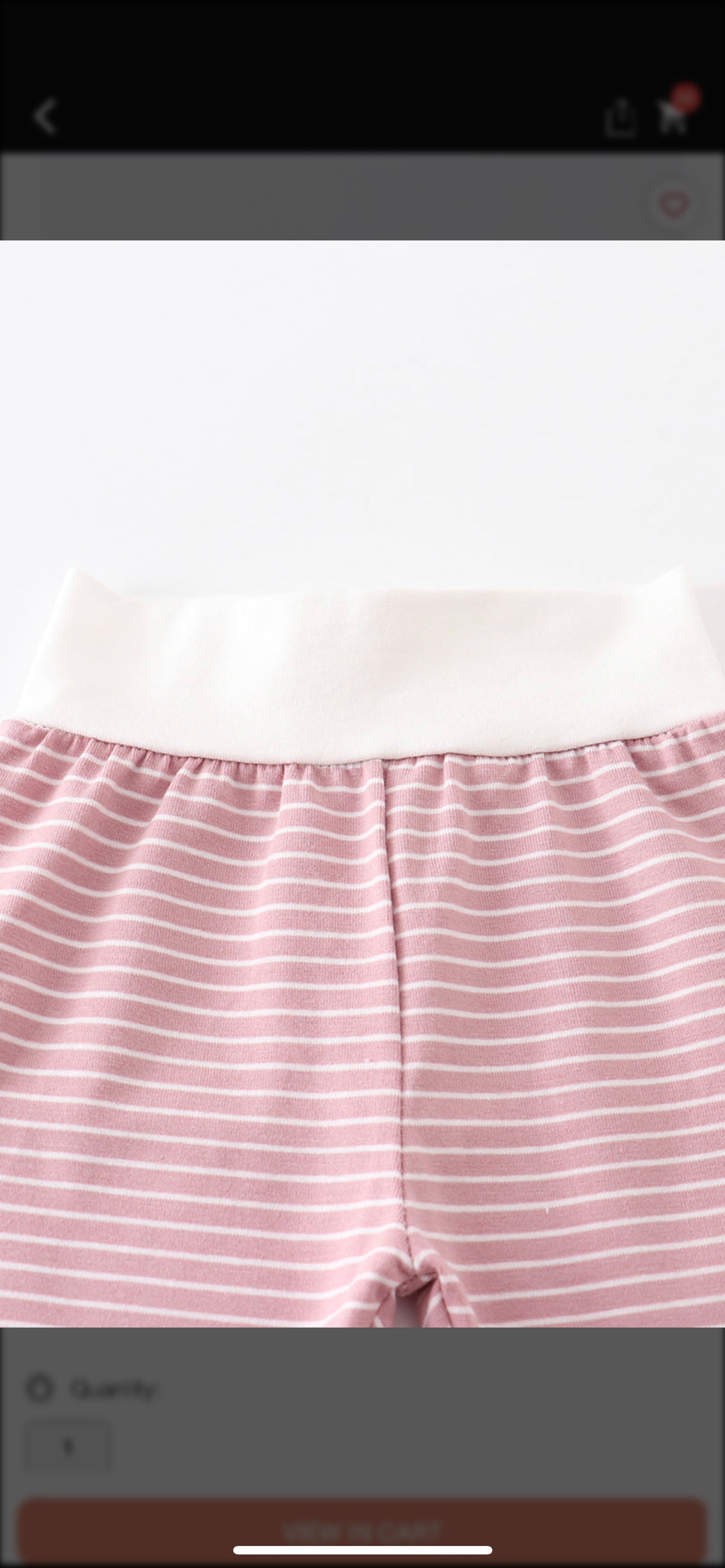 Pink stripe ruffle baby set