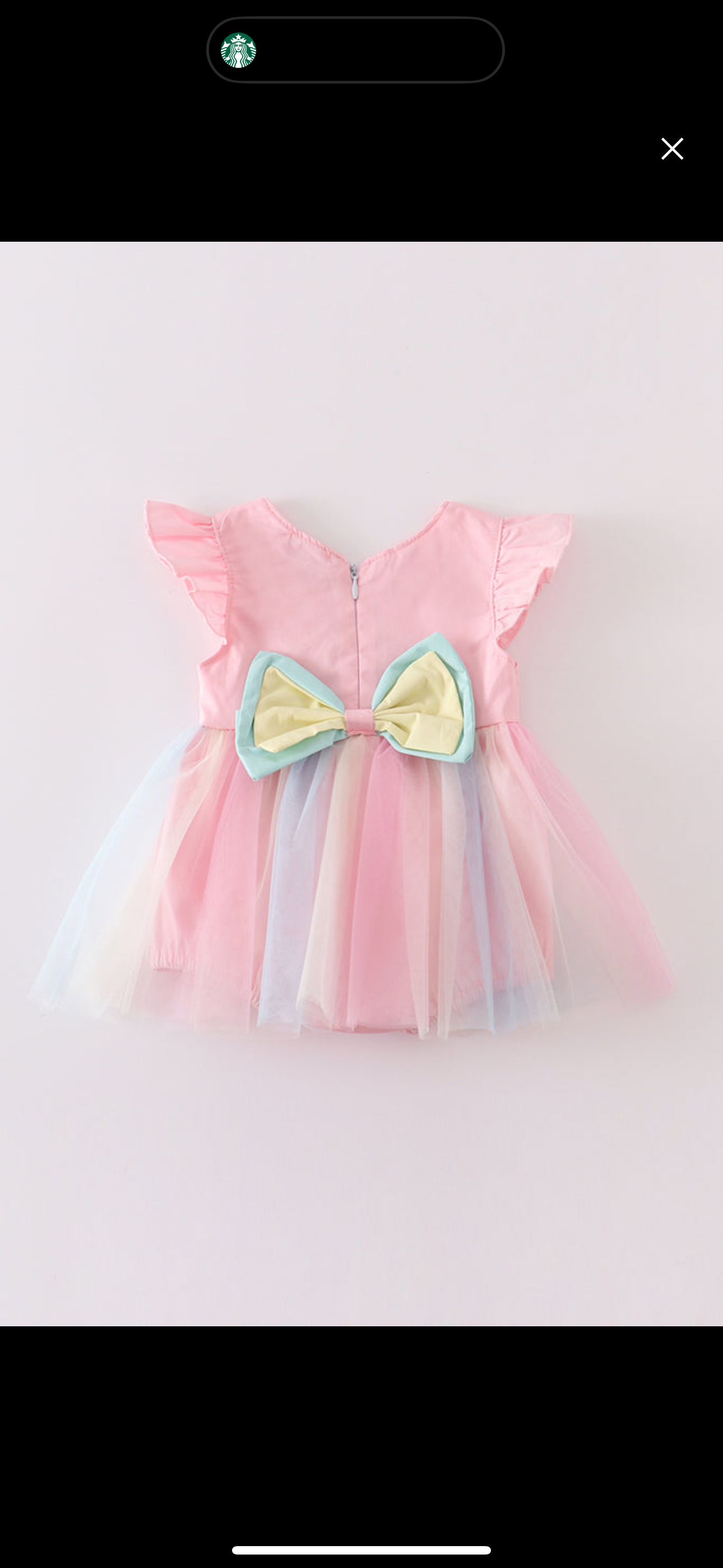 Rainbow Unicorn Tulle Baby Dress