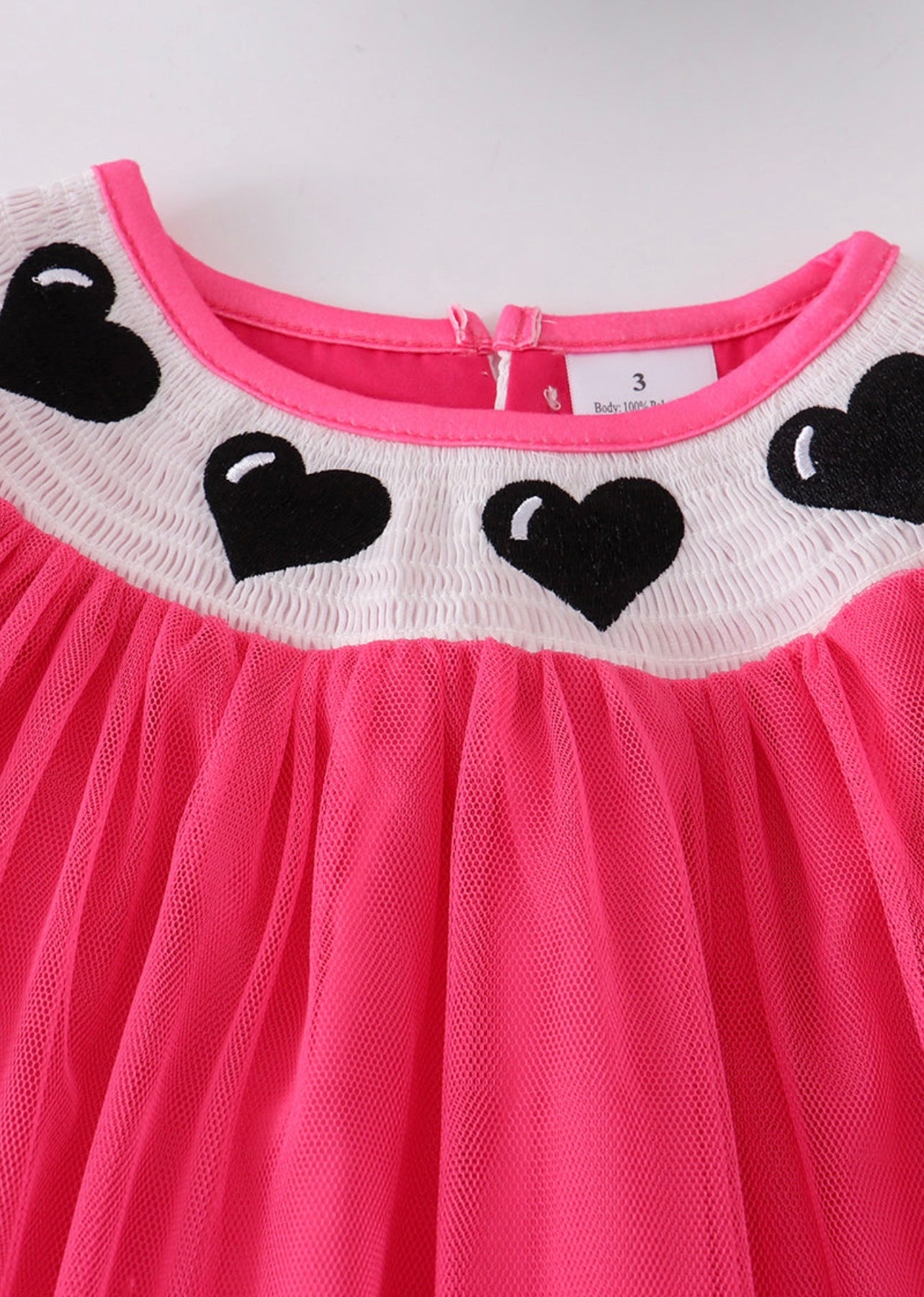 Pink Heart Tutu Dress