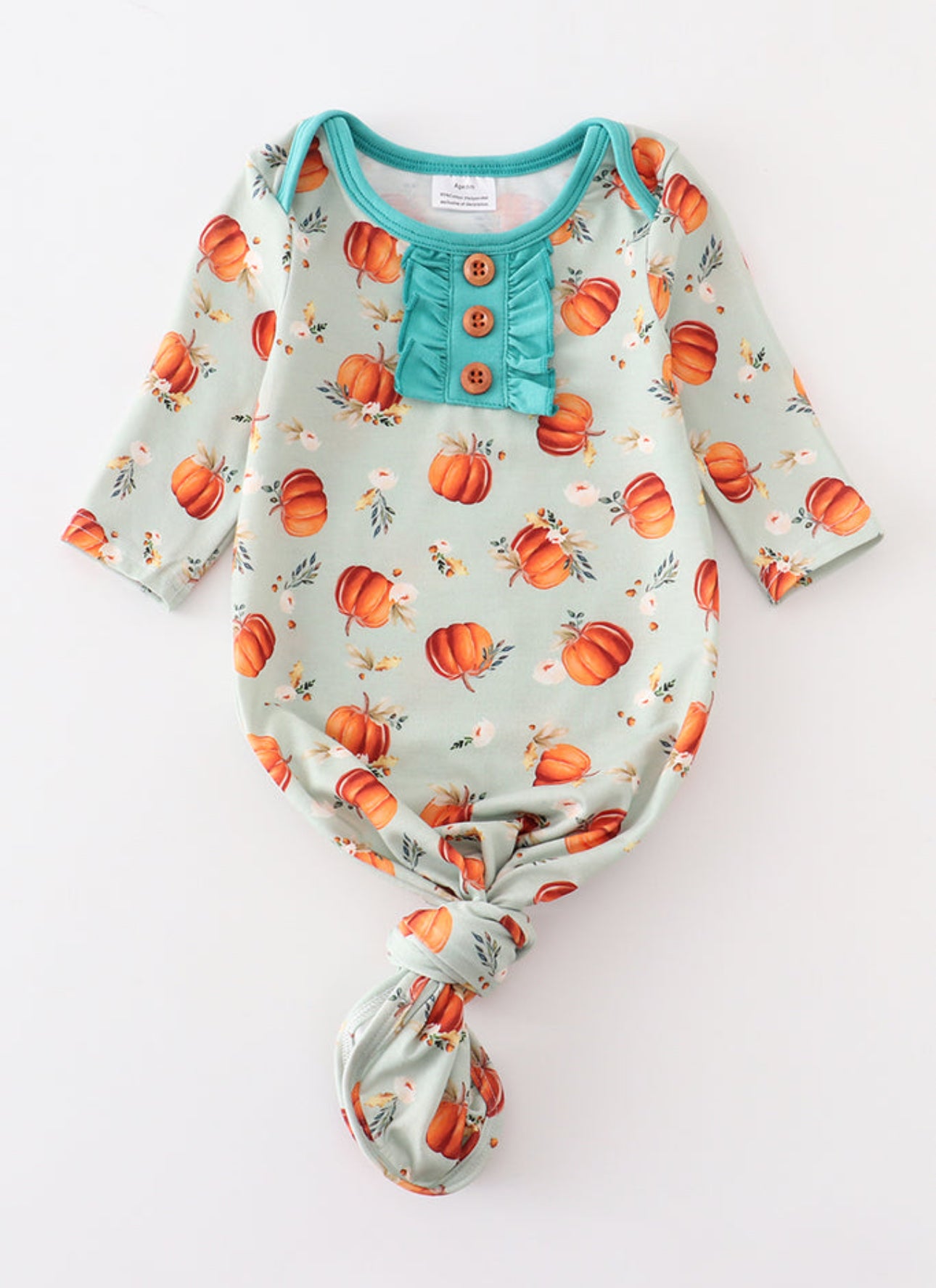 Teal Pumpkin baby gown