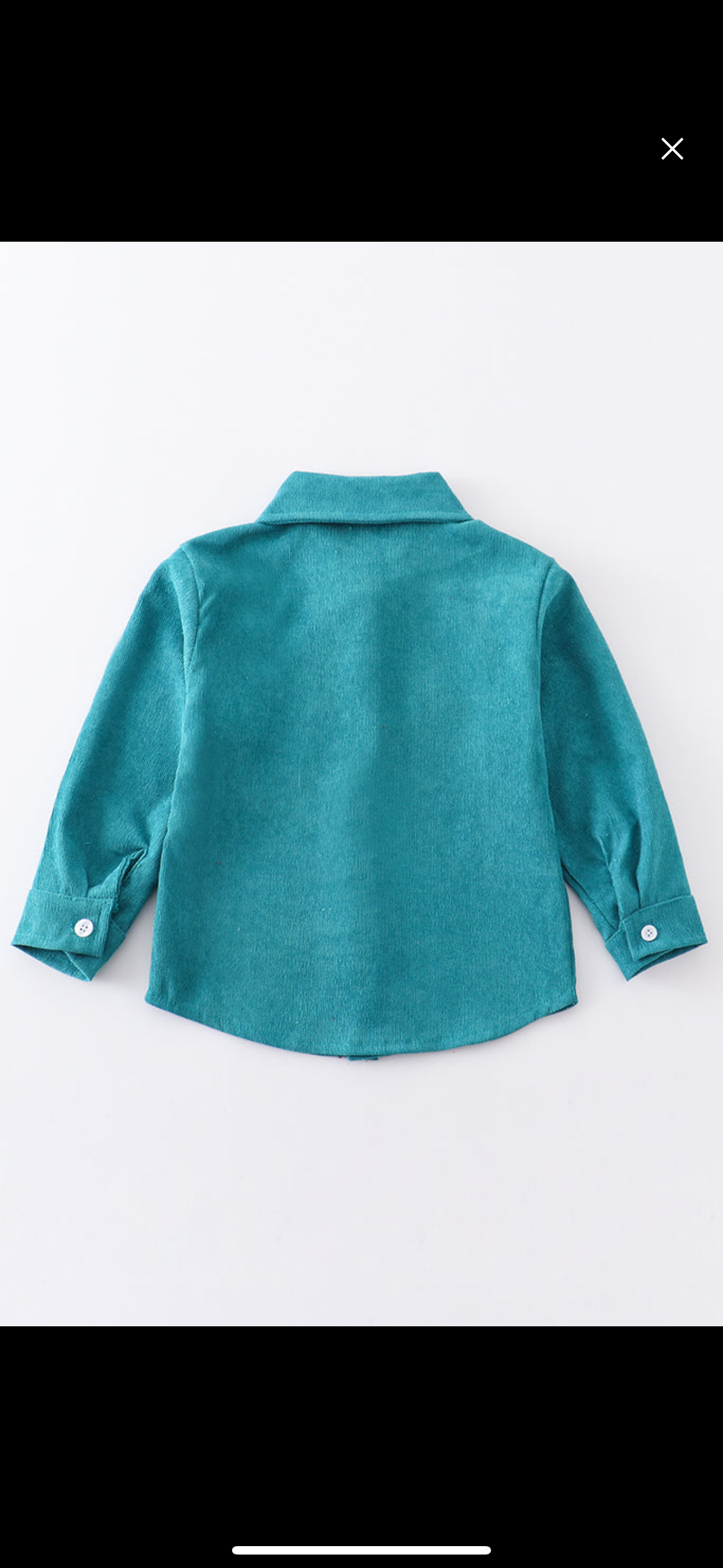 Teal Corduroy button down shirt