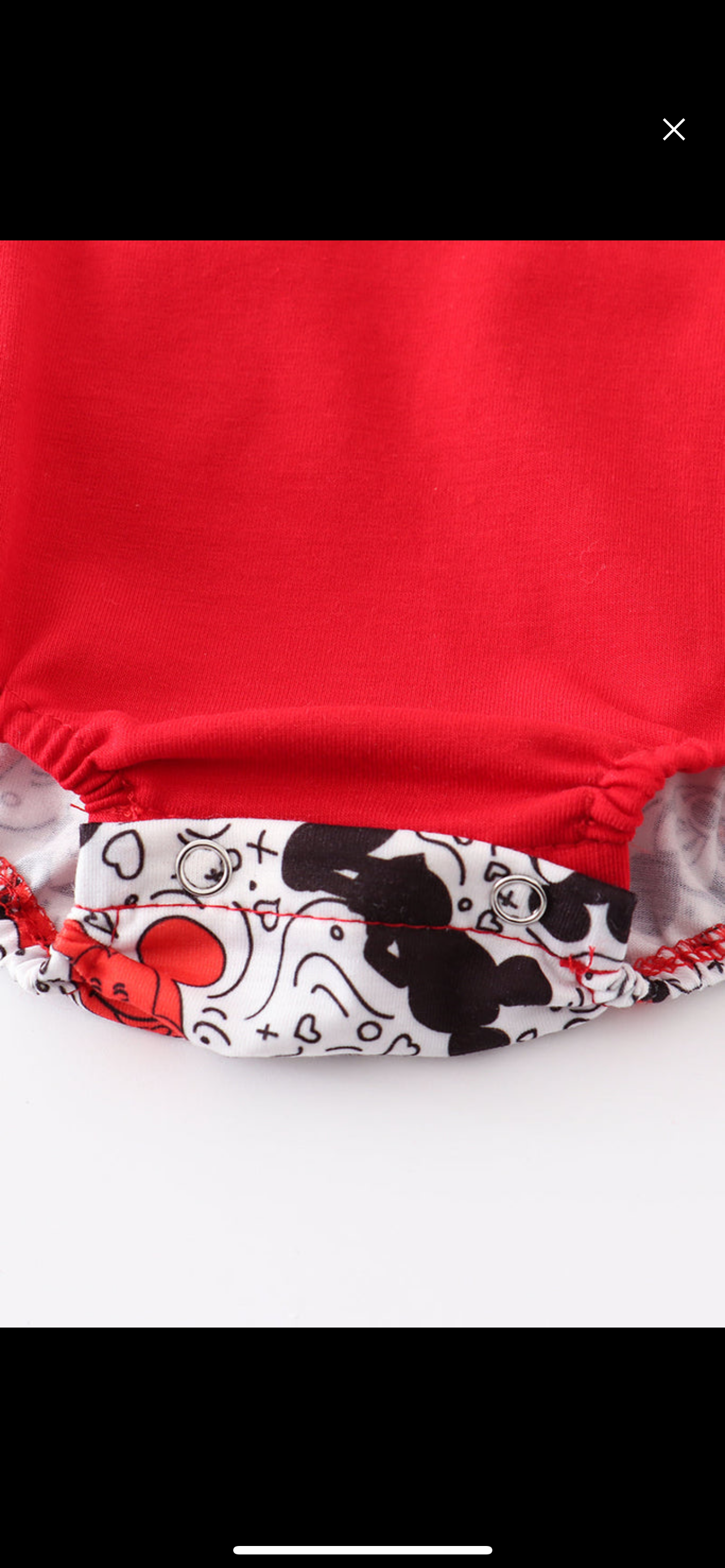 Red Embroidered Mickey boy bubble