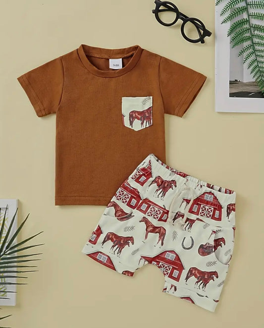 Horse Barn 2-piece set