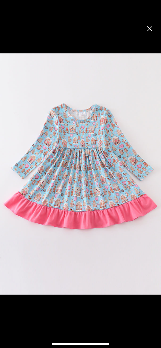 Gingerbread Ruffle dress