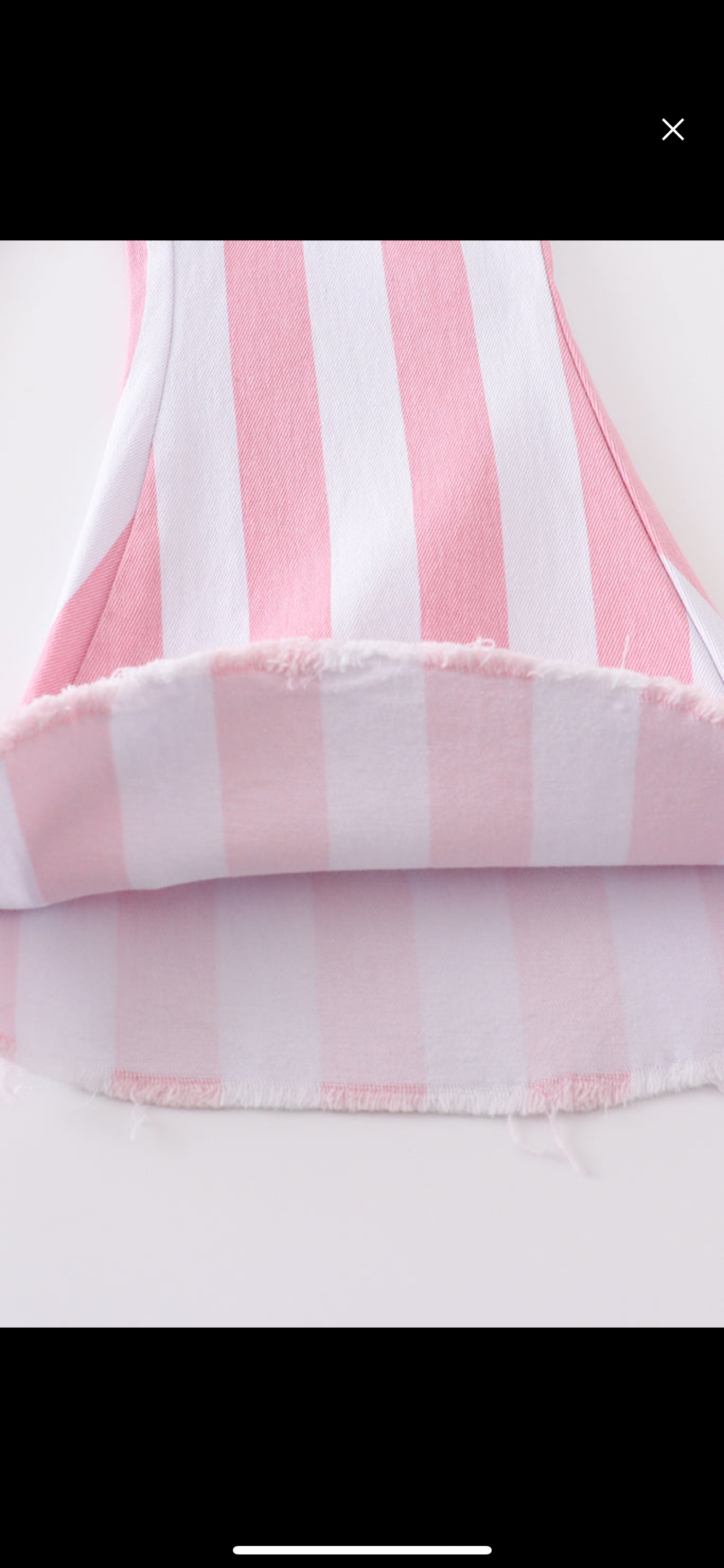 Pink Stripe Denim Bells