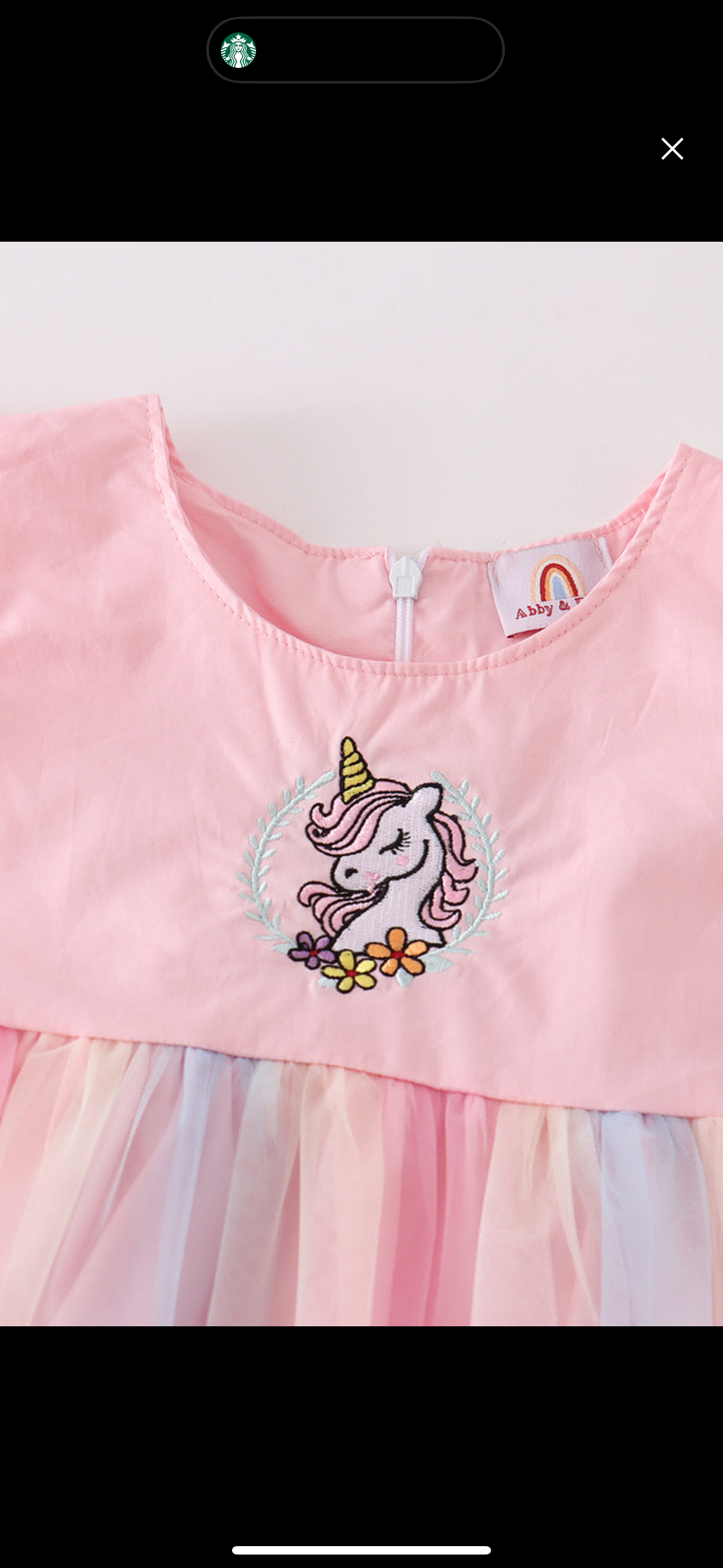 Rainbow Unicorn Tulle Dress