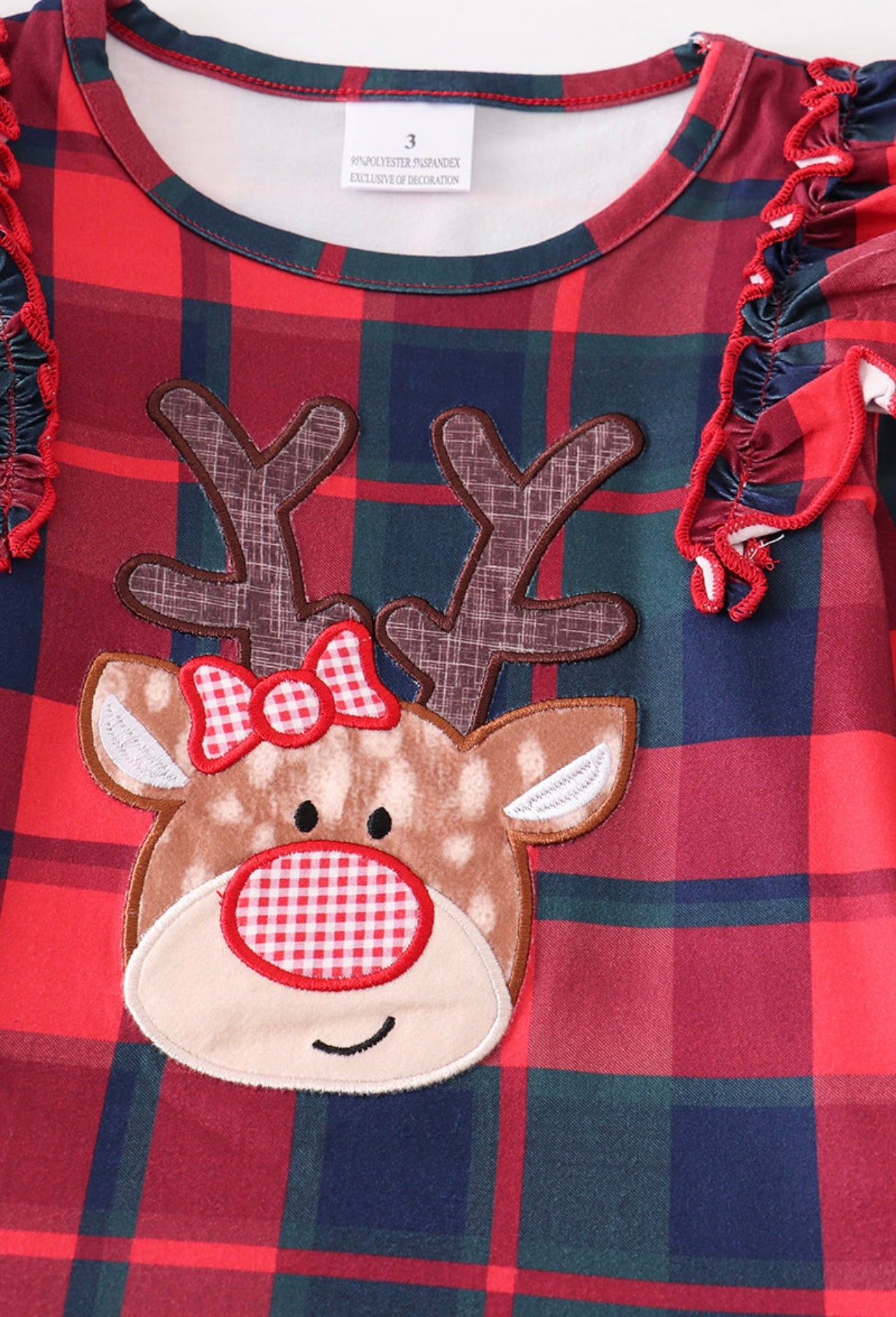 Red Plaid Deer set