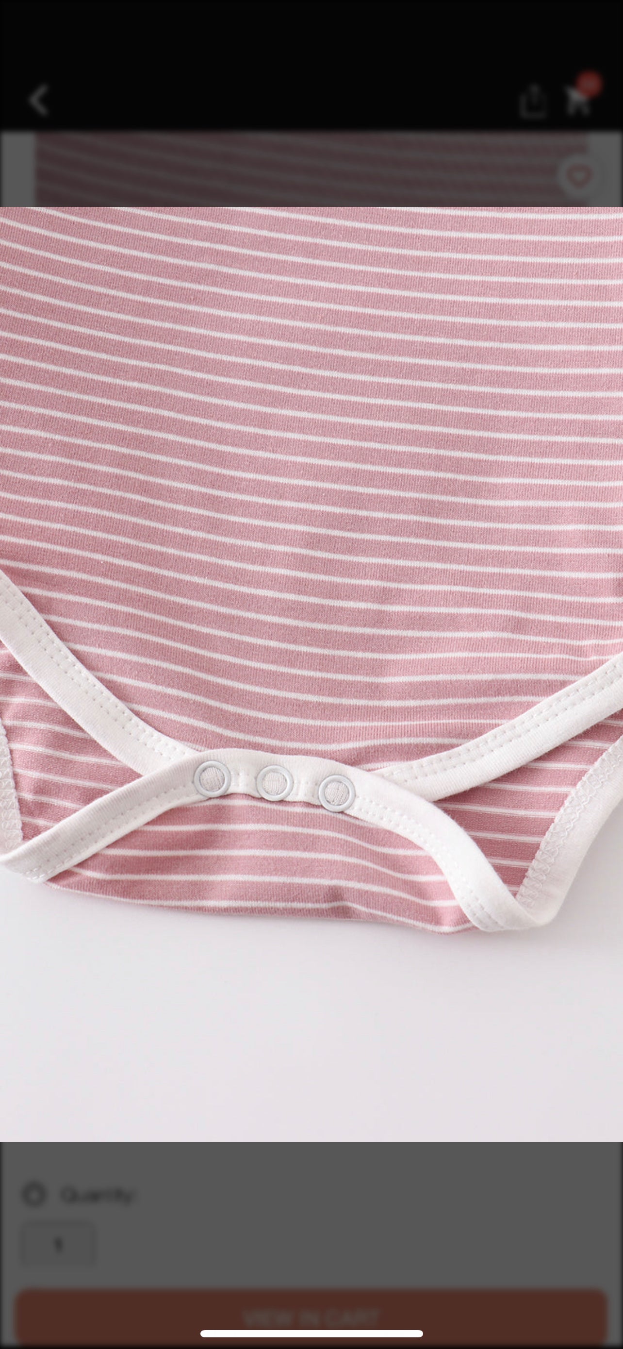 Pink stripe ruffle baby set