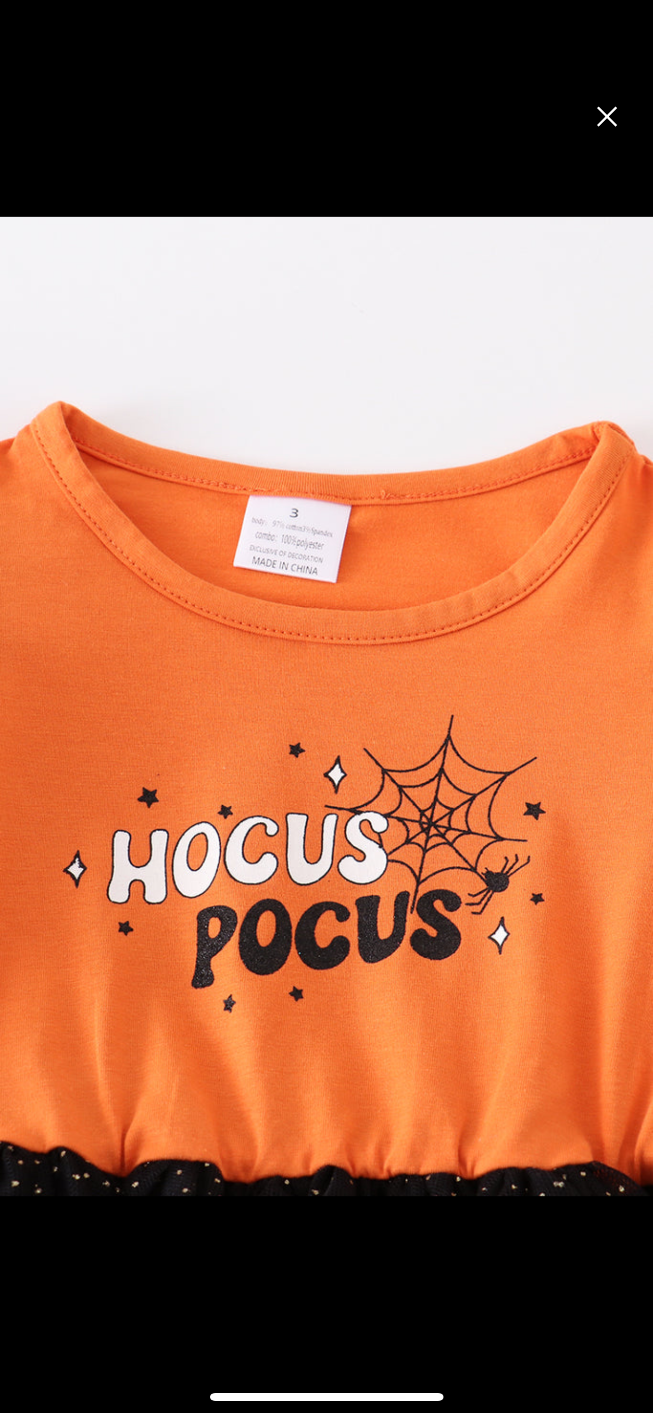 Orange HOCUS POCUS tulle dress