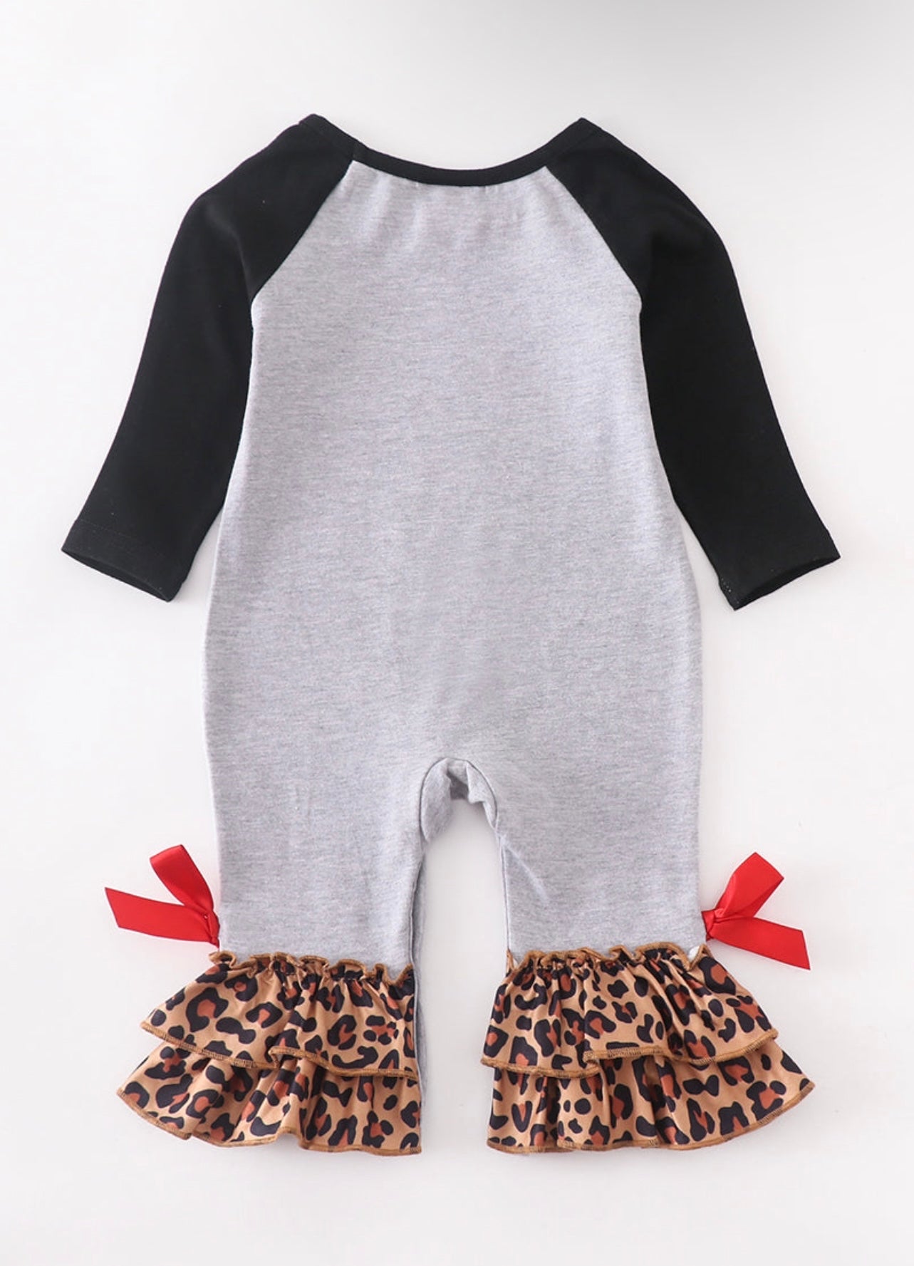 Christmas Cow Leopard romper