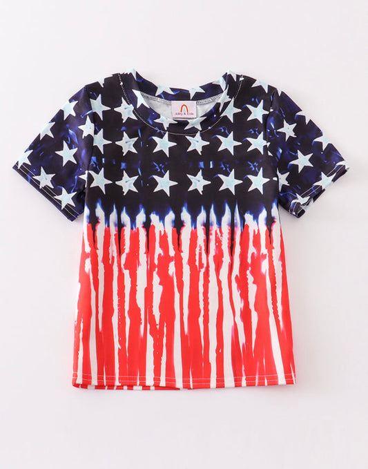 Patriotic Flag boy shirt