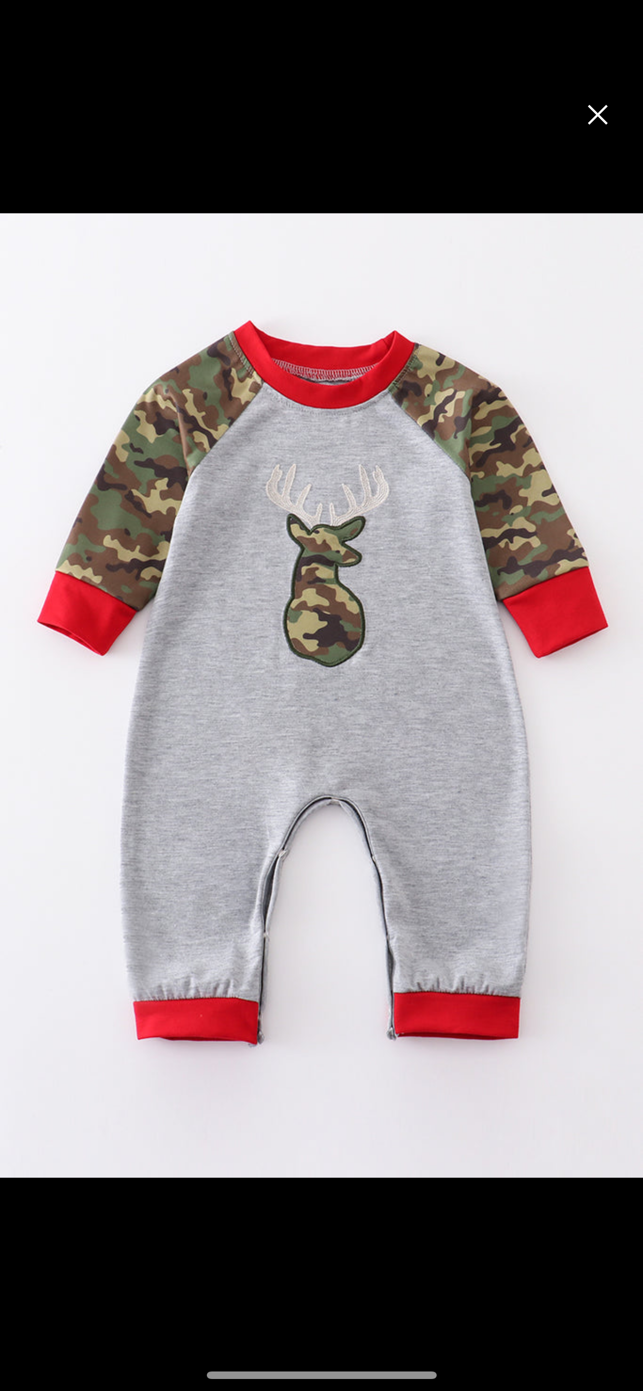 Camouflage Deer Romper boy