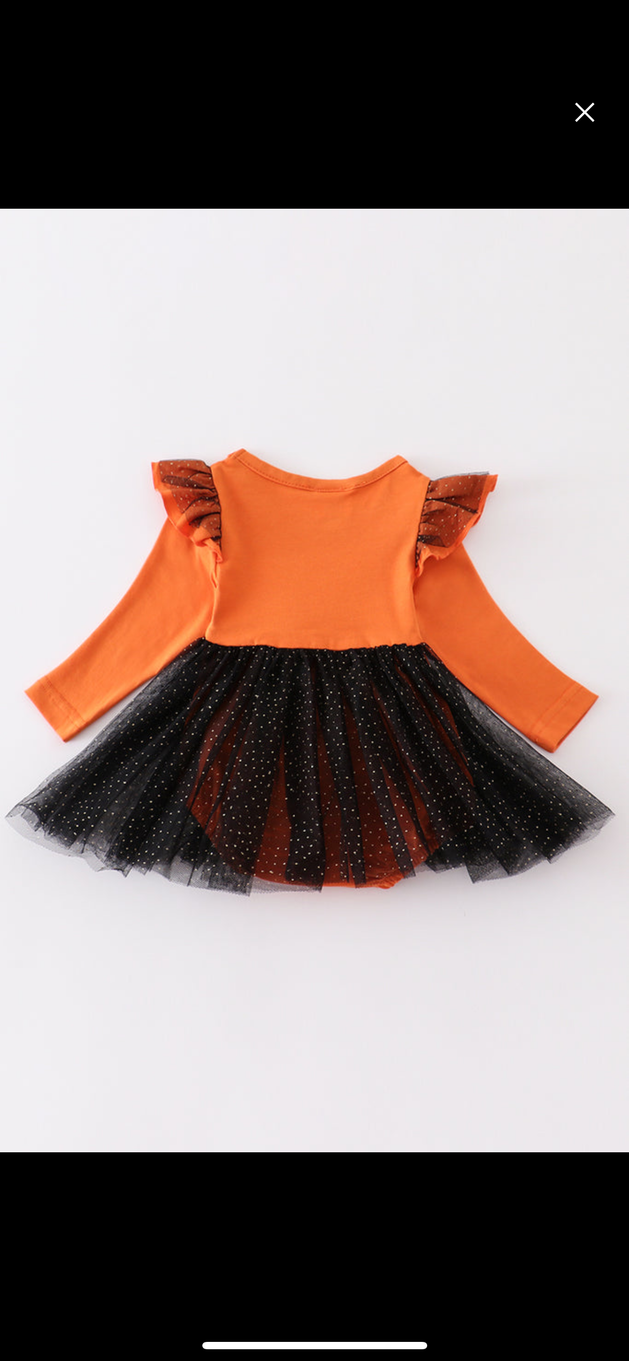 Orange HOCUS POCUS tulle baby dress