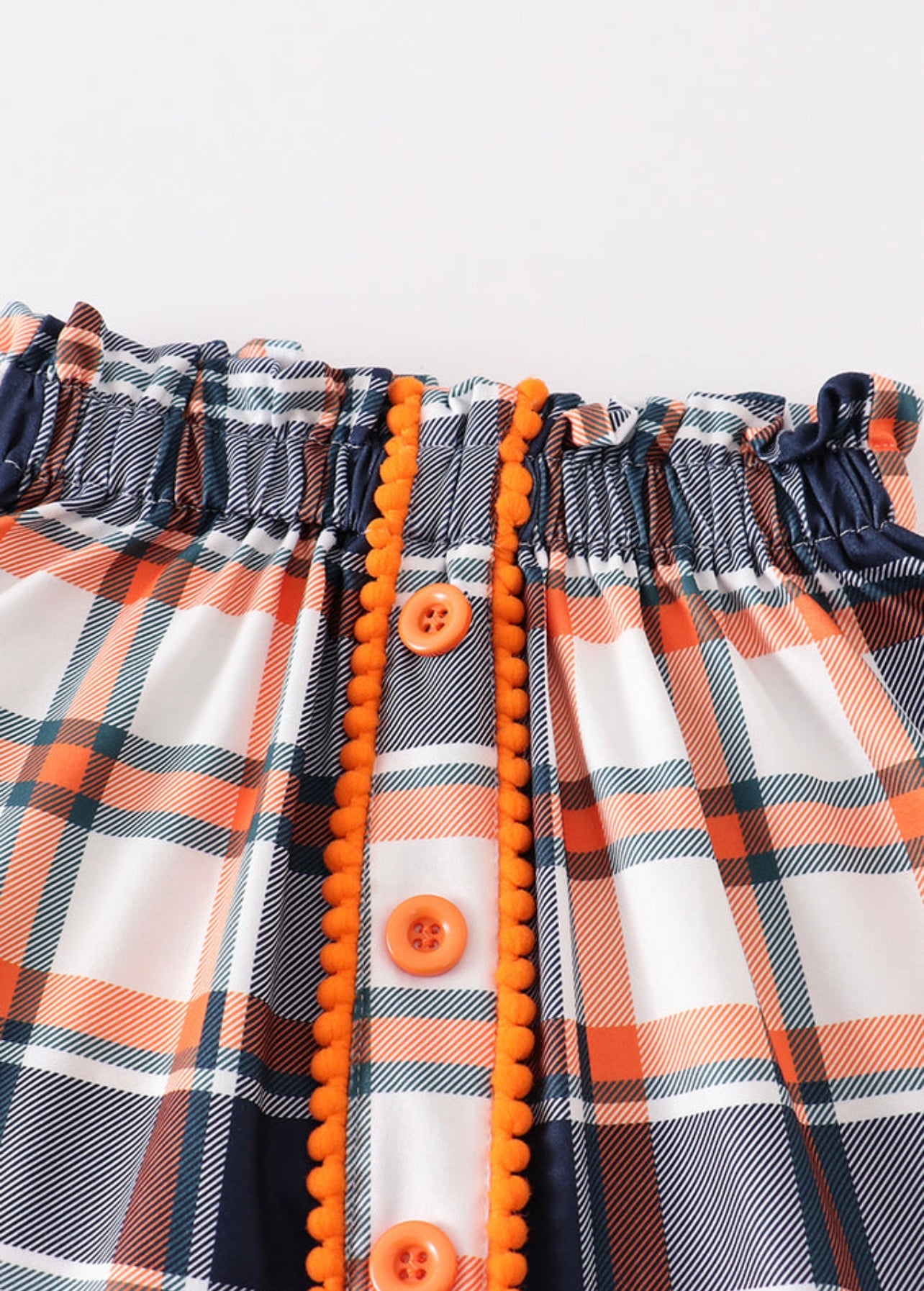 Orange Sweet as Pie plaid skirt set