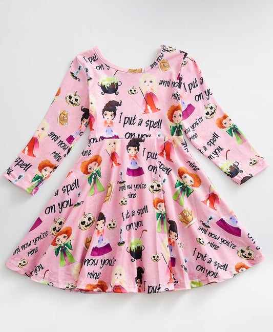 Pink Hocus Pocus twirl dress