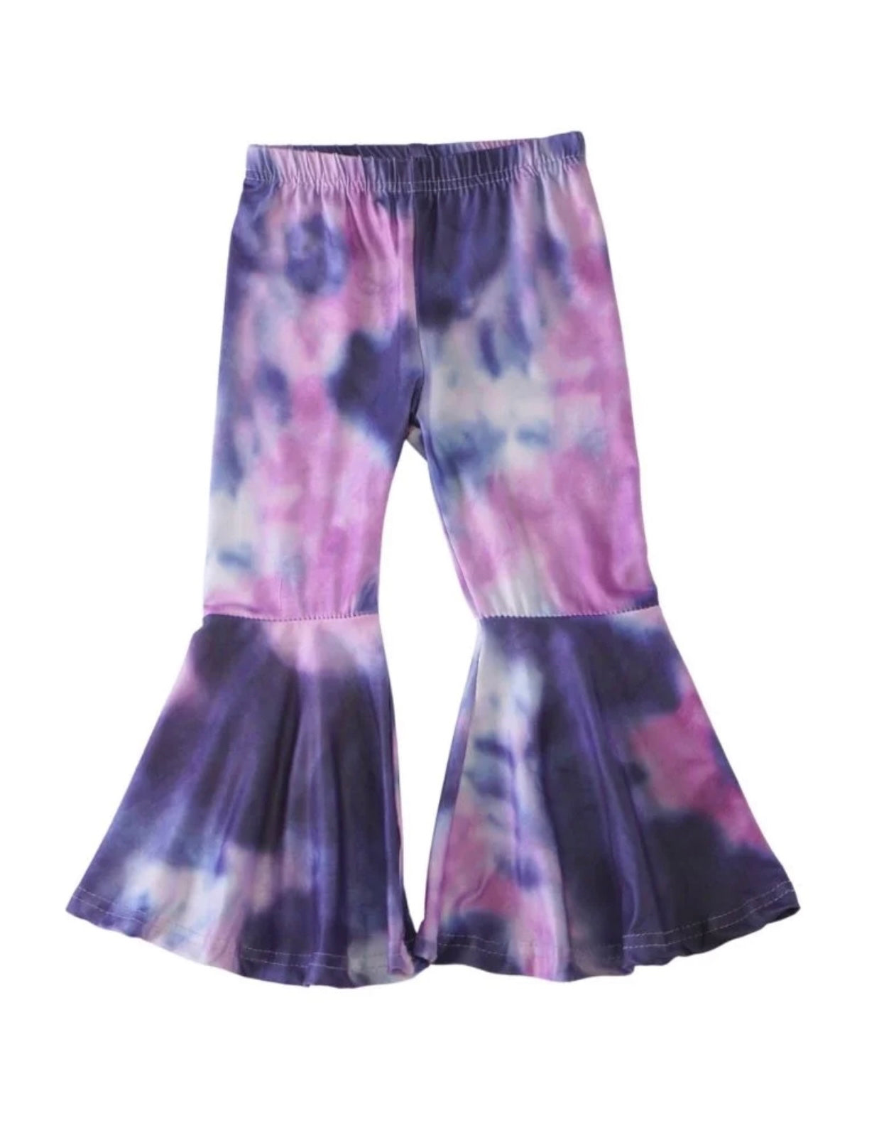 Purple Ruffle bell pants