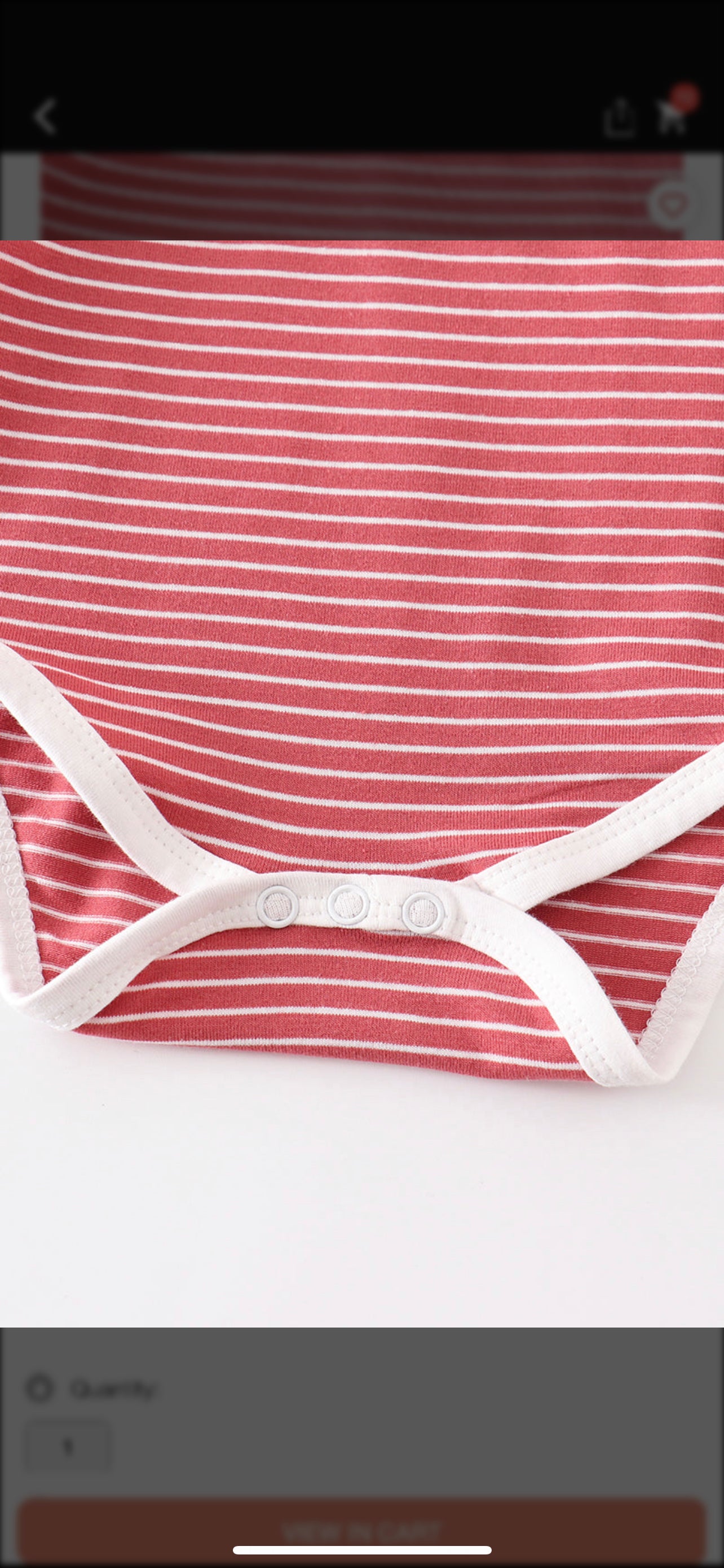 Red stripe ruffle baby set