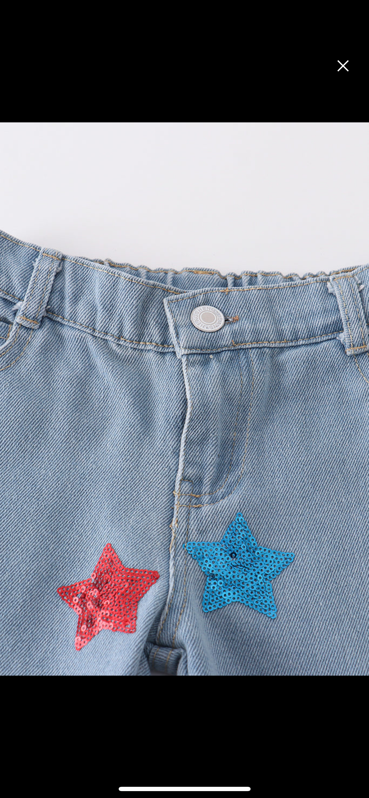 Red, White, Blue Star denim bells