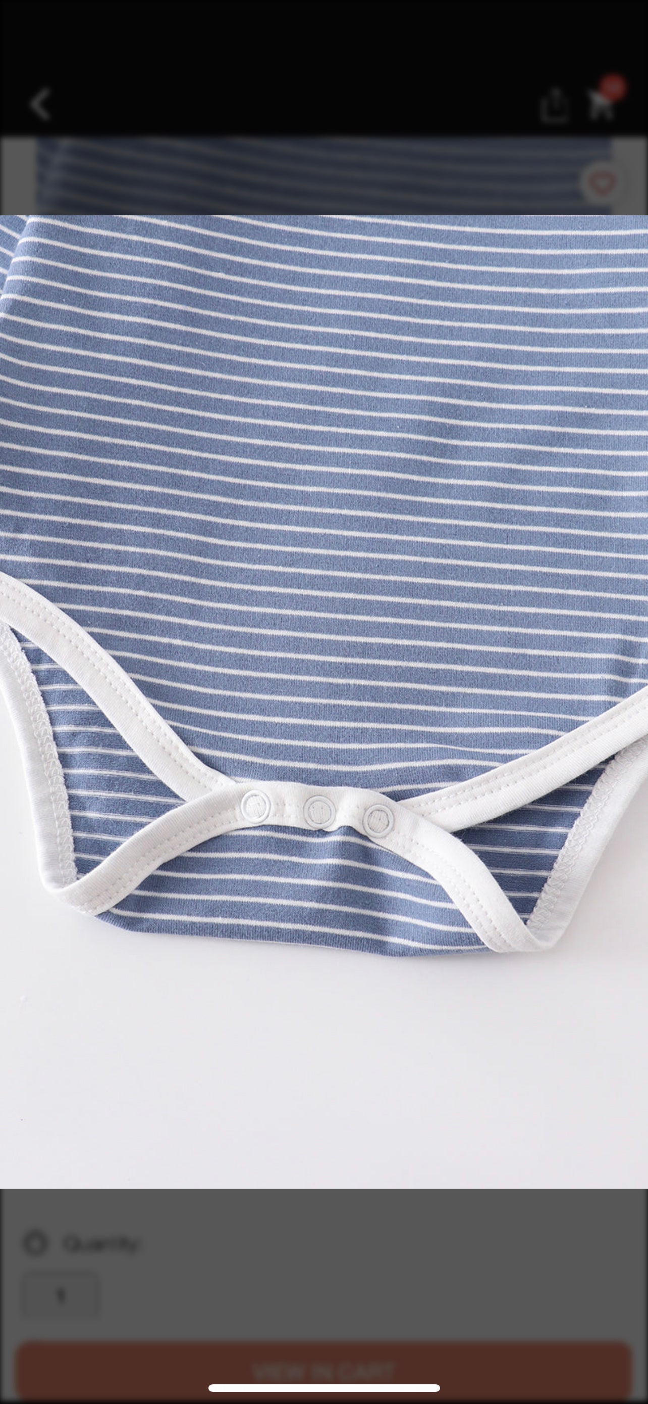 Blue stripe baby set