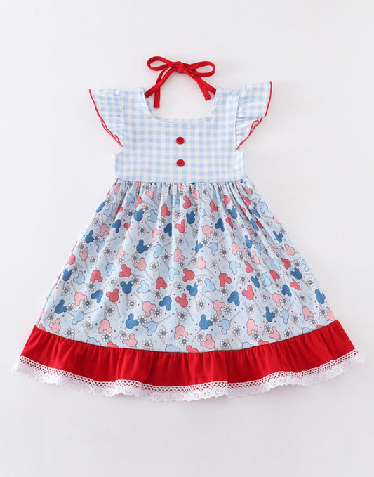 Patriotic Mickey Ruffle dress