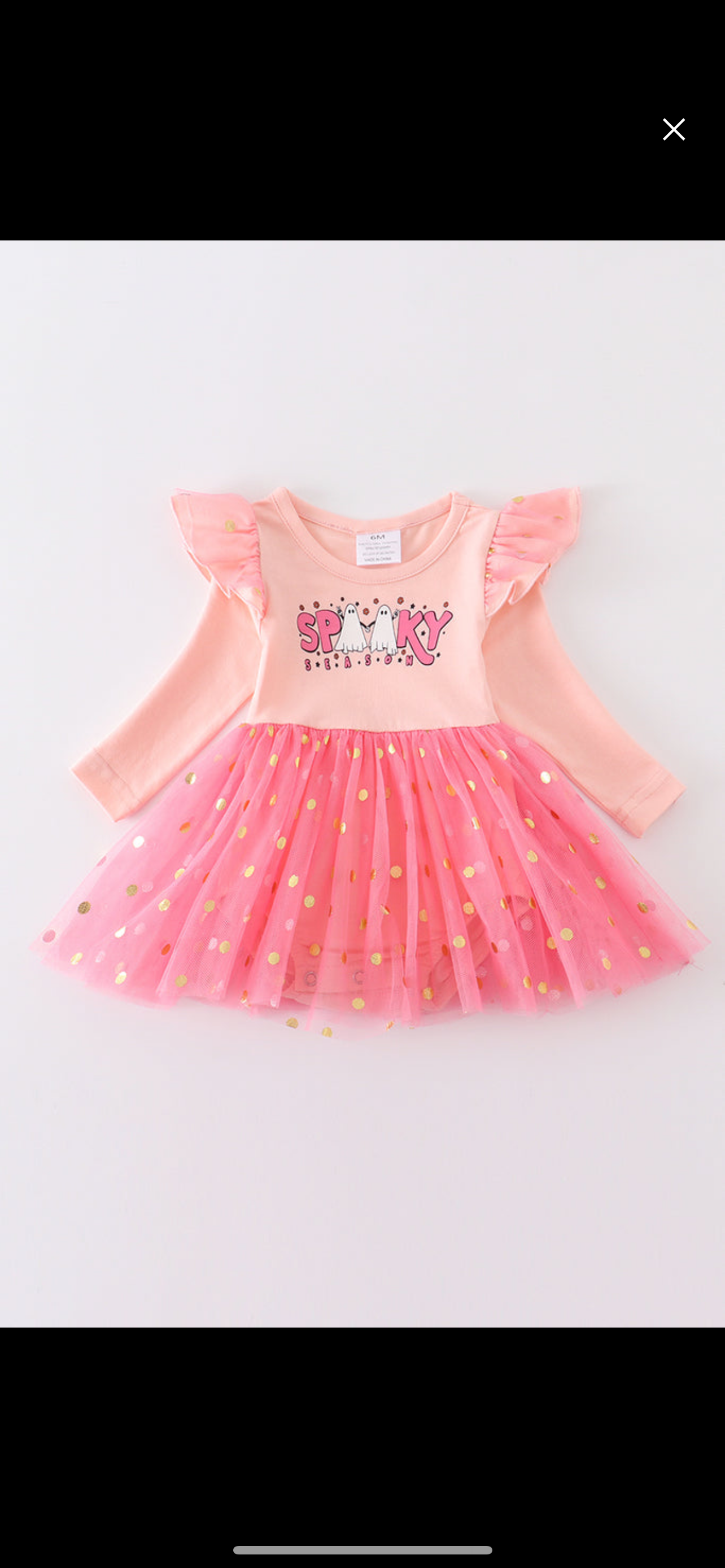 Pink SPOOKY tulle baby dress